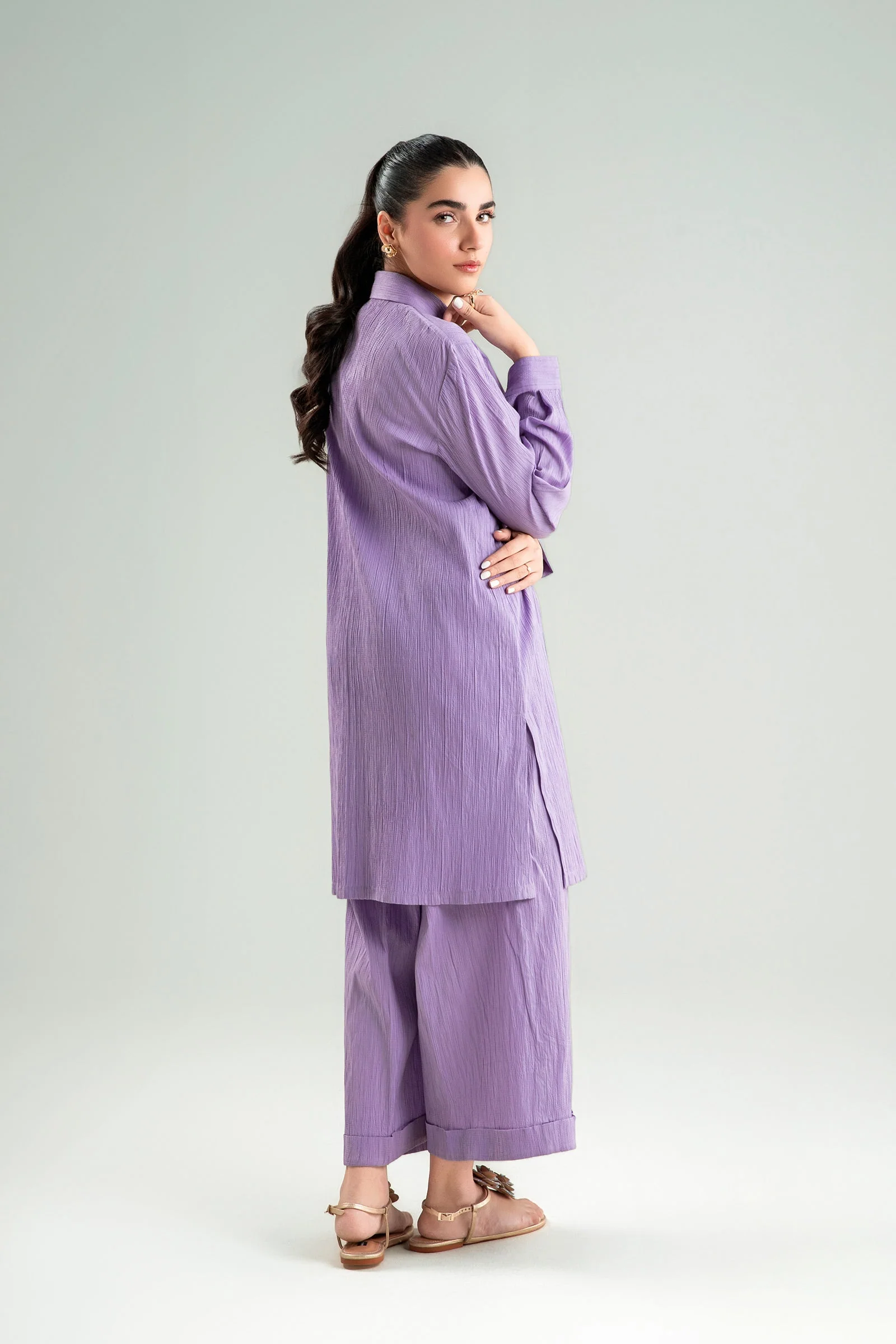 2 Pc Dyed Seersucker Suit - Image 6