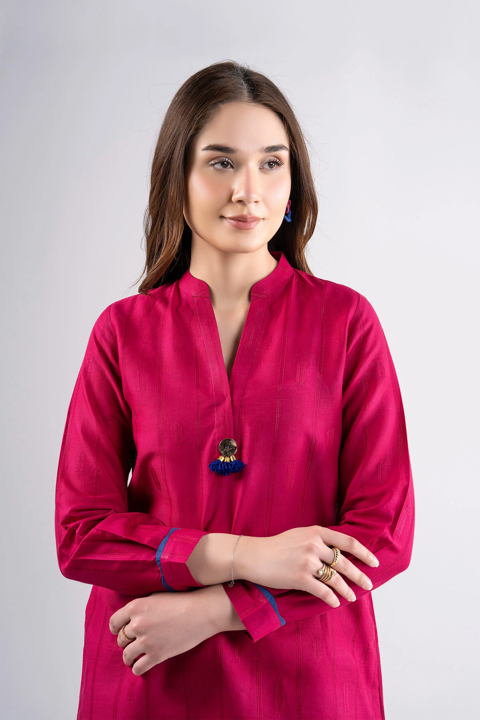 2 Pc Dyed Textured Suit - Image 3