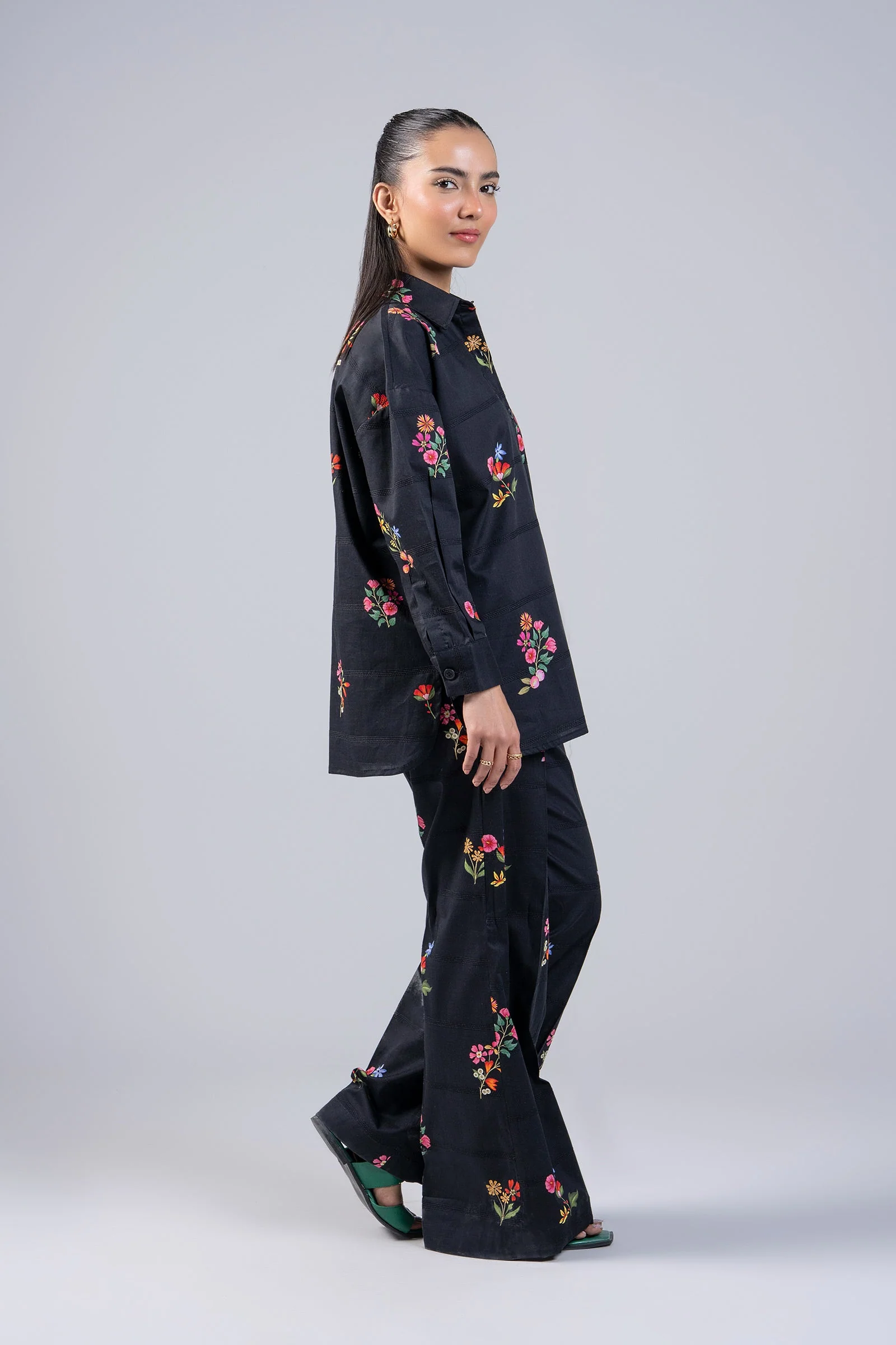 2 Pc Printed Textured Cotton Suit - Image 4