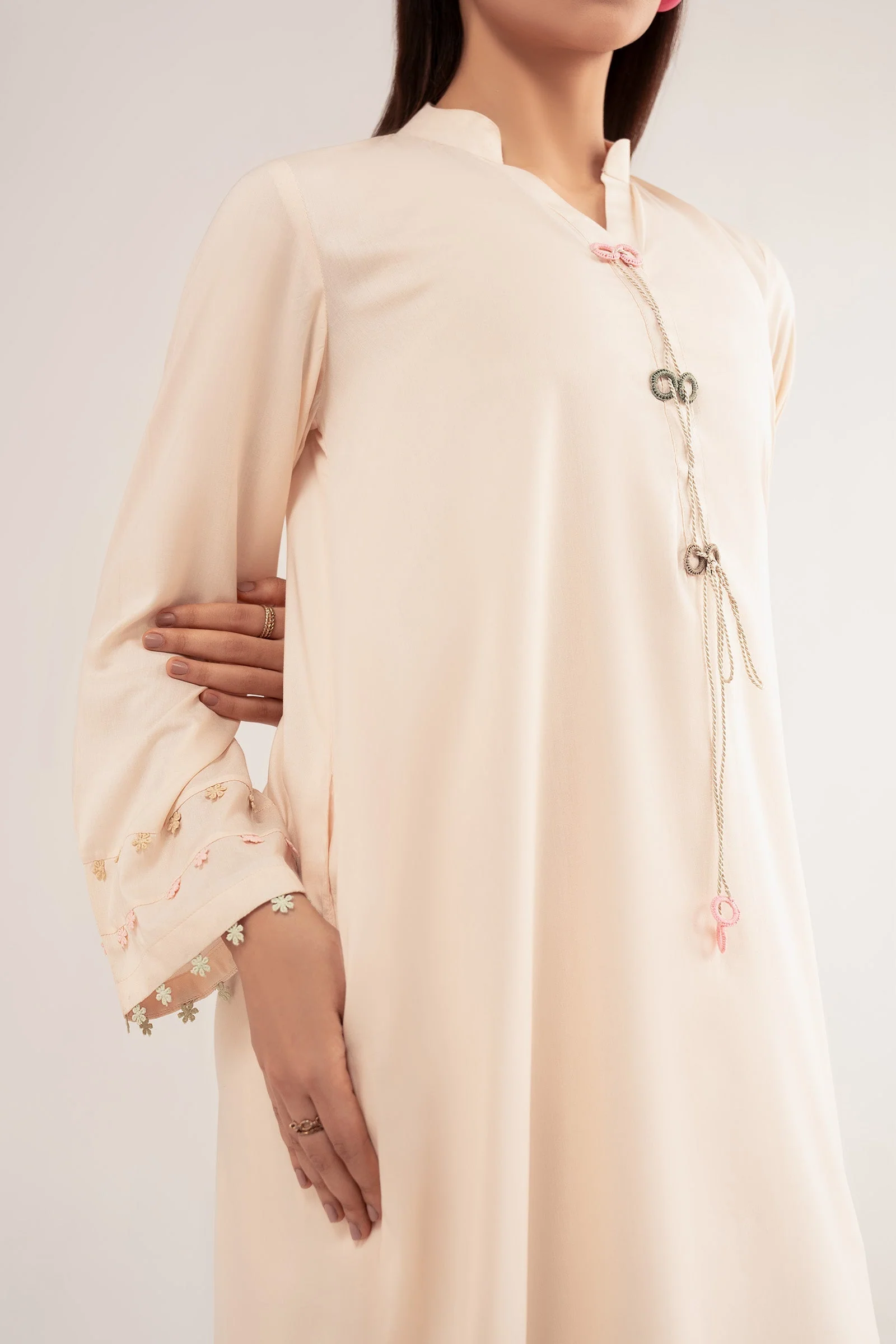 2 Pc Dyed Arabic Lawn Suit - Image 4