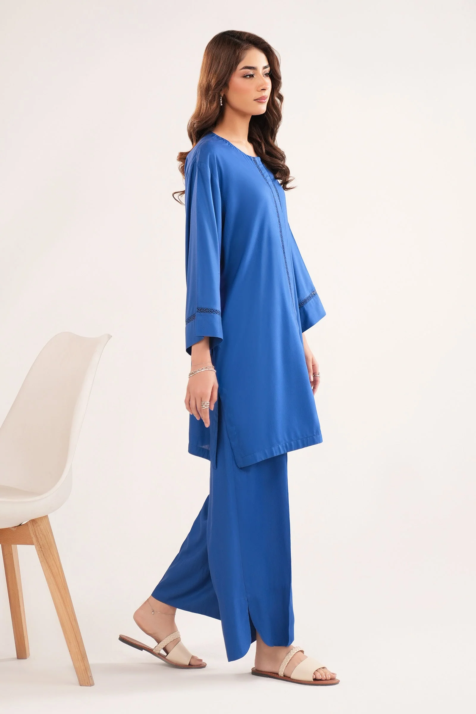 2 Pc Dyed Arabic Lawn Suit - Image 6