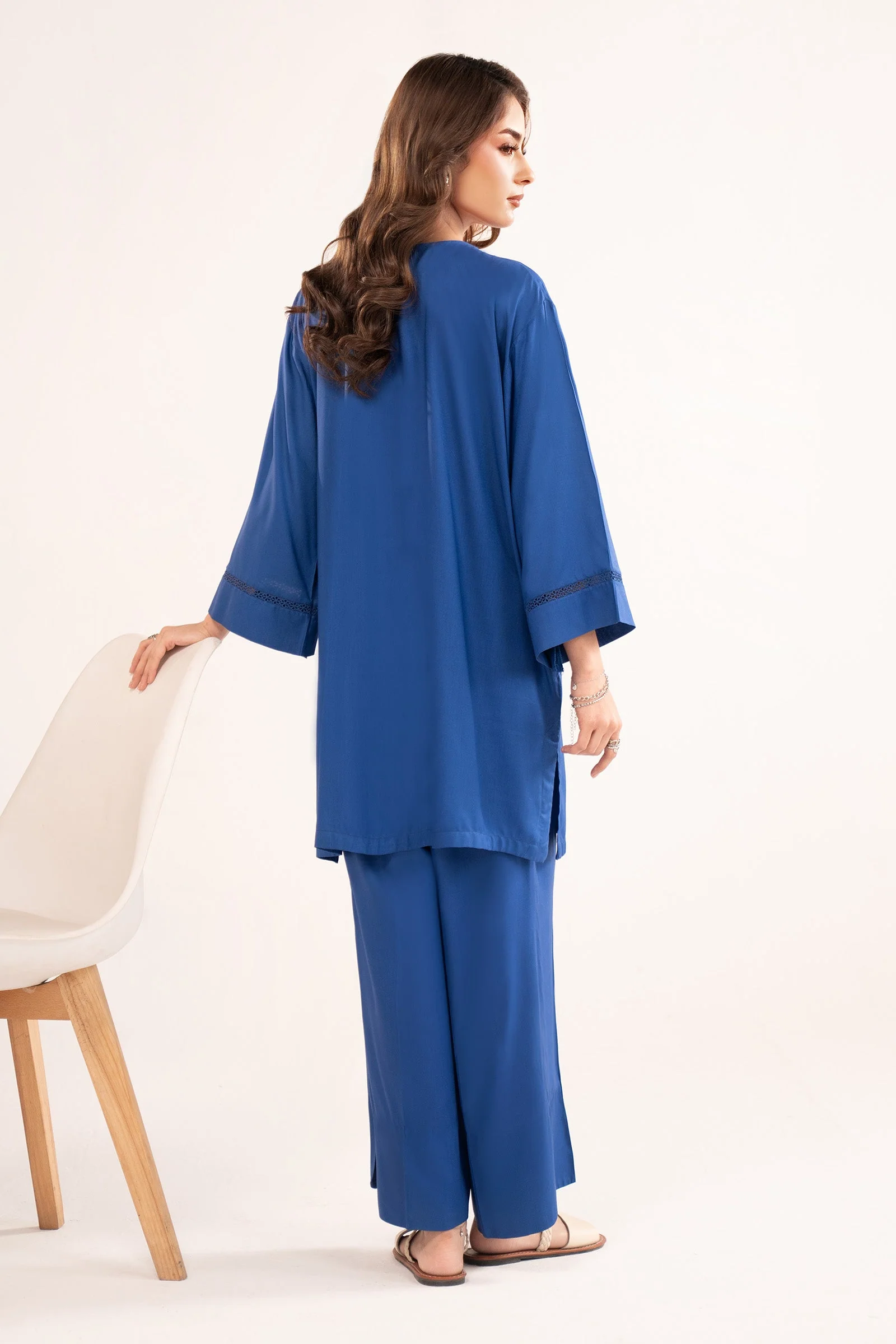 2 Pc Dyed Arabic Lawn Suit - Image 7