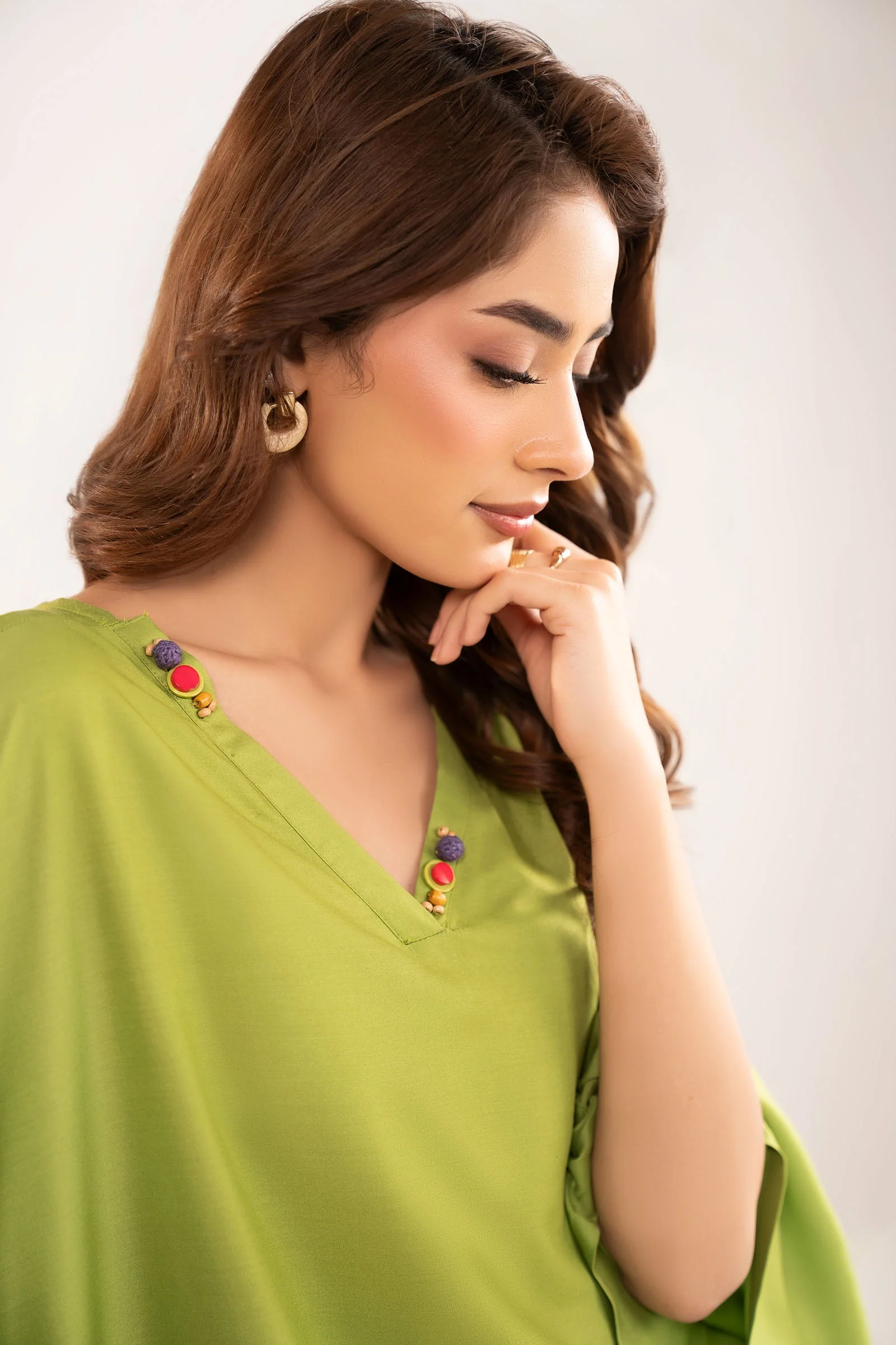 2 Pc Dyed Arabic Lawn Suit - Image 6