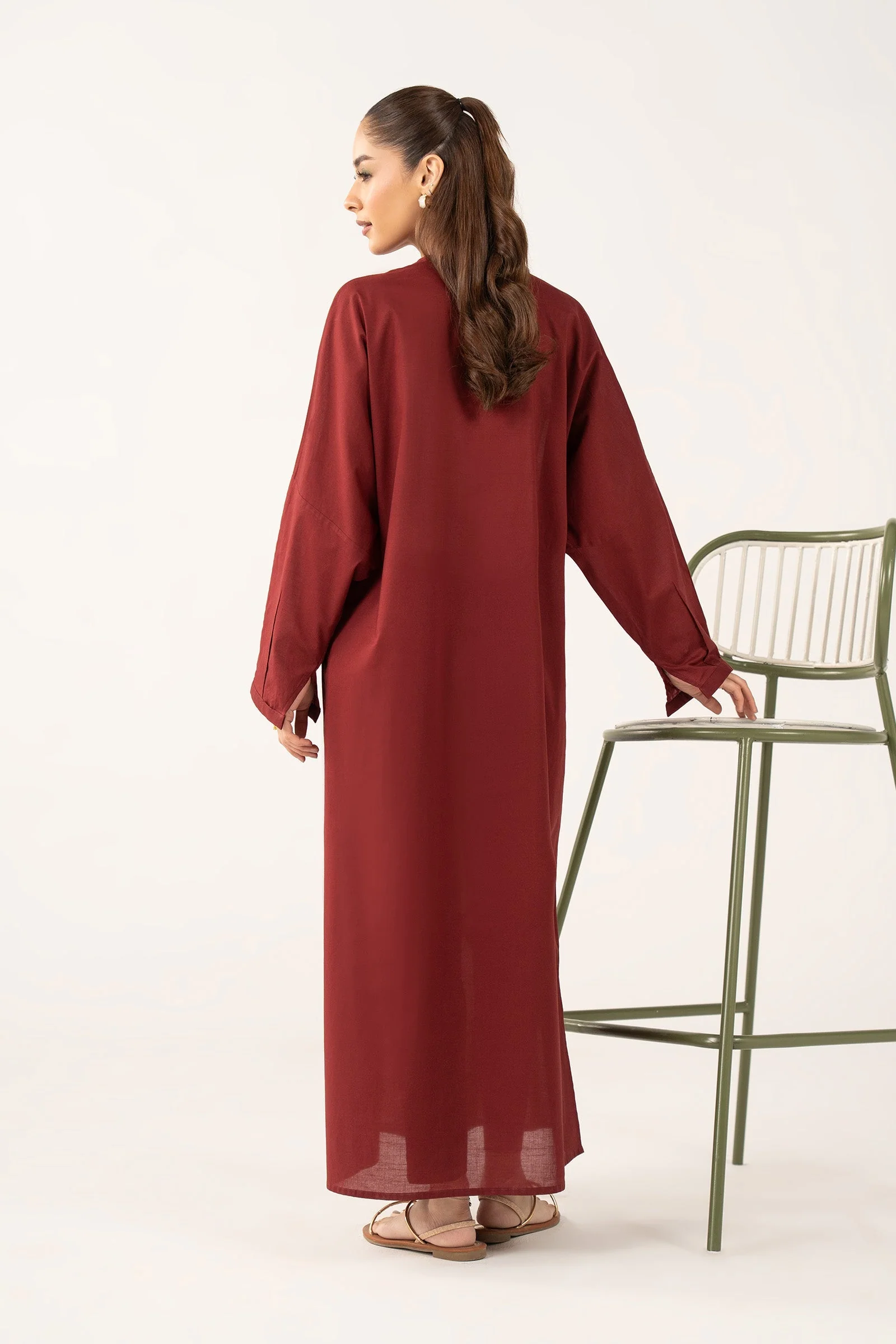 2 Pc Dyed Slub Lawn Suit - Image 7