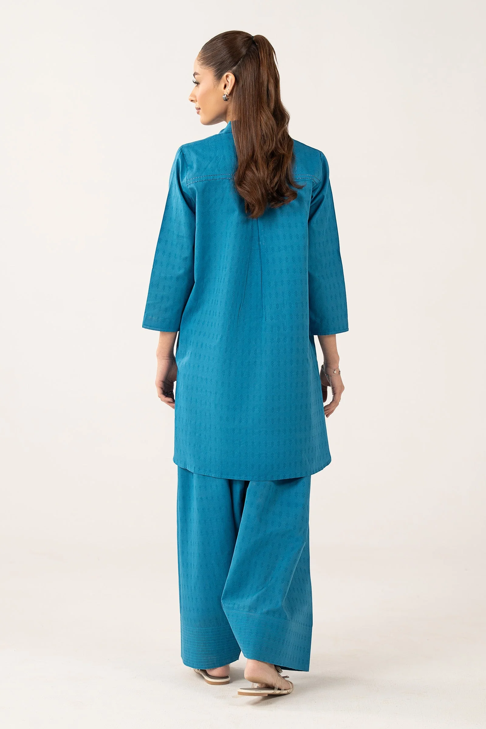 2 Pc Dyed Dobby Cotton Suit - Image 6
