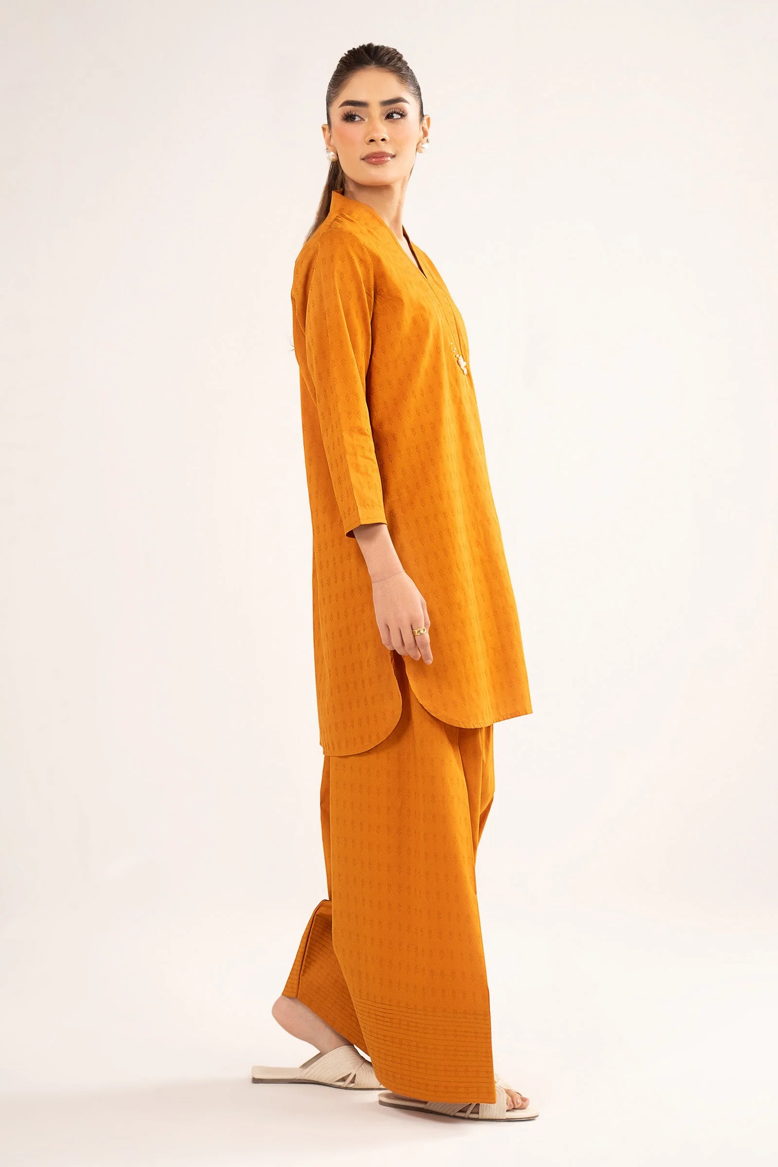 2 Pc Dyed Dobby Cotton Suit - Image 5