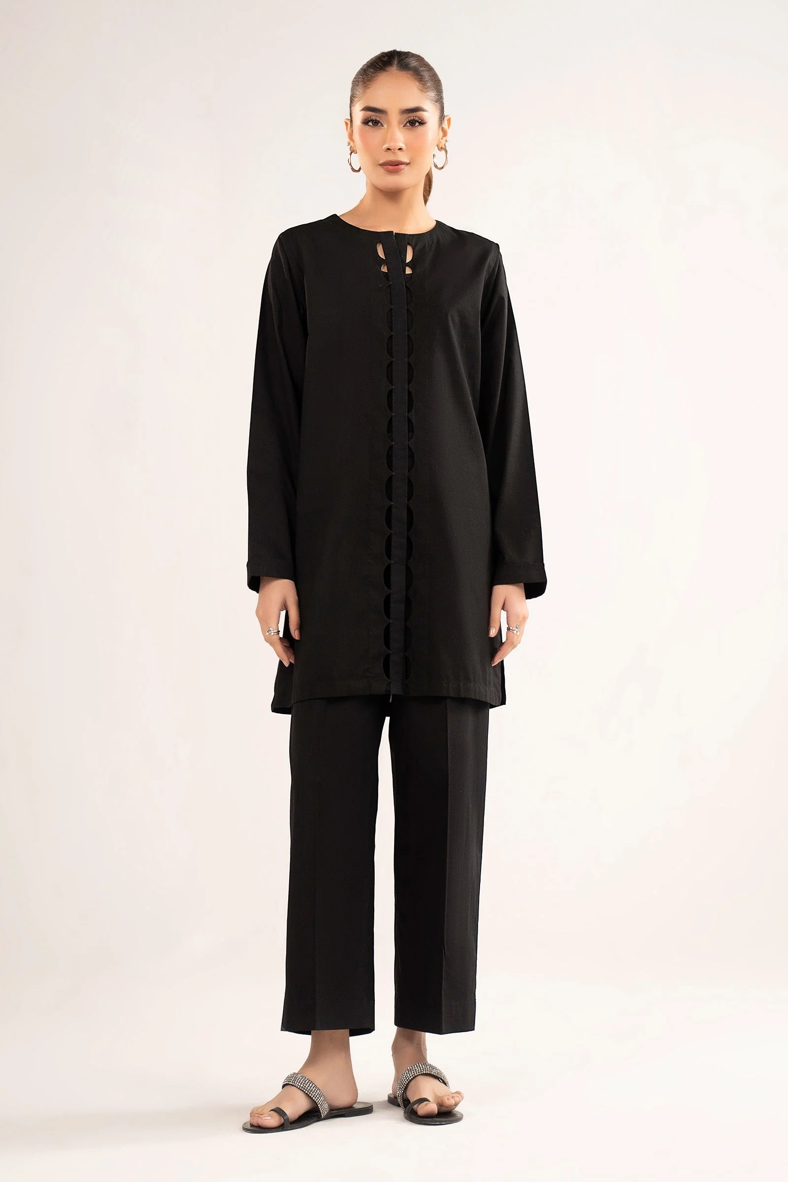 2 Pc Dyed Pinstripe Cotton Suit - Image 3