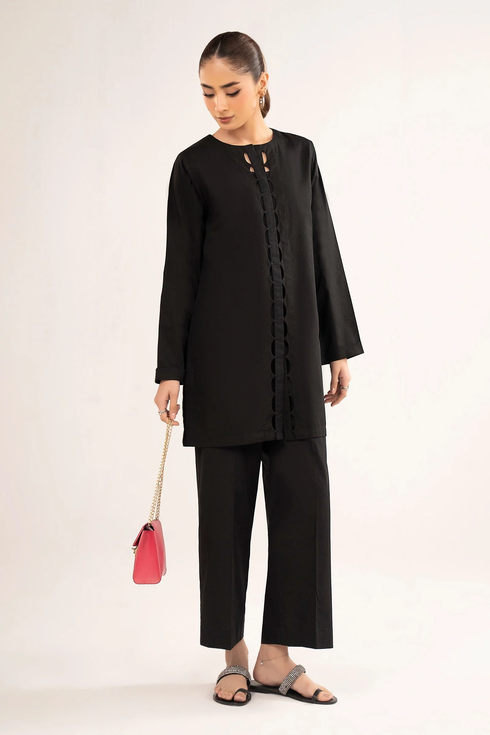 2 Pc Dyed Pinstripe Cotton Suit - Image 6