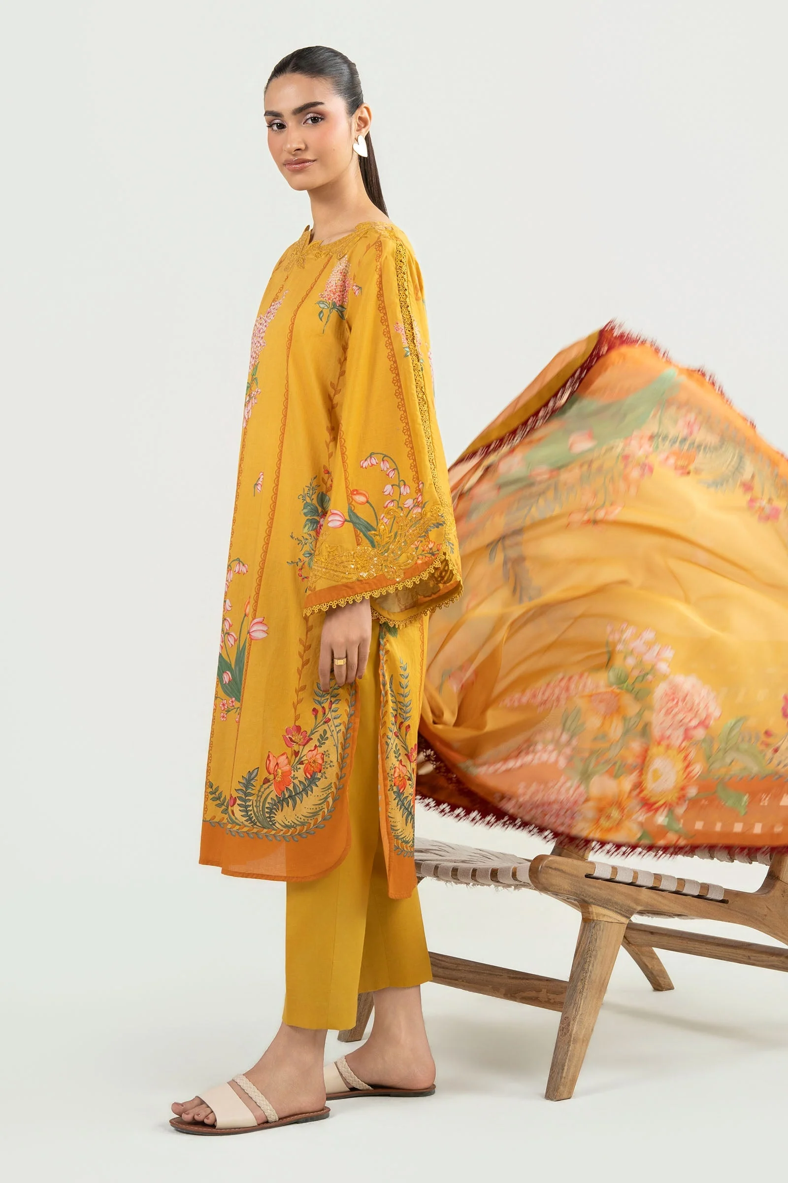 2 Pc Embroidered Lawn Suit