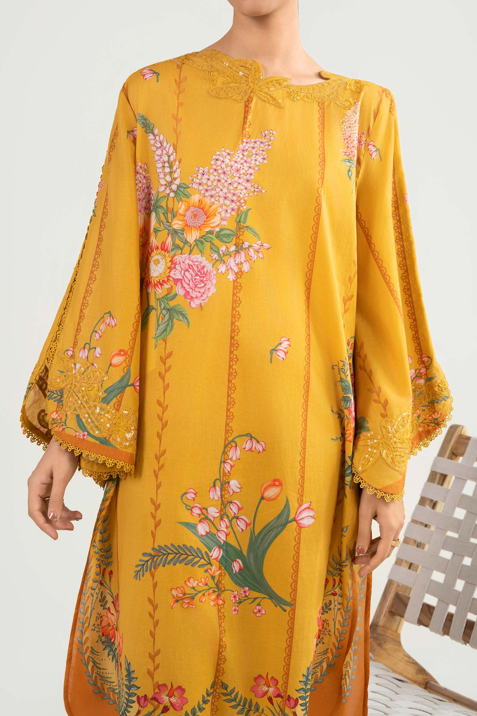2 Pc Embroidered Lawn Suit - Image 5