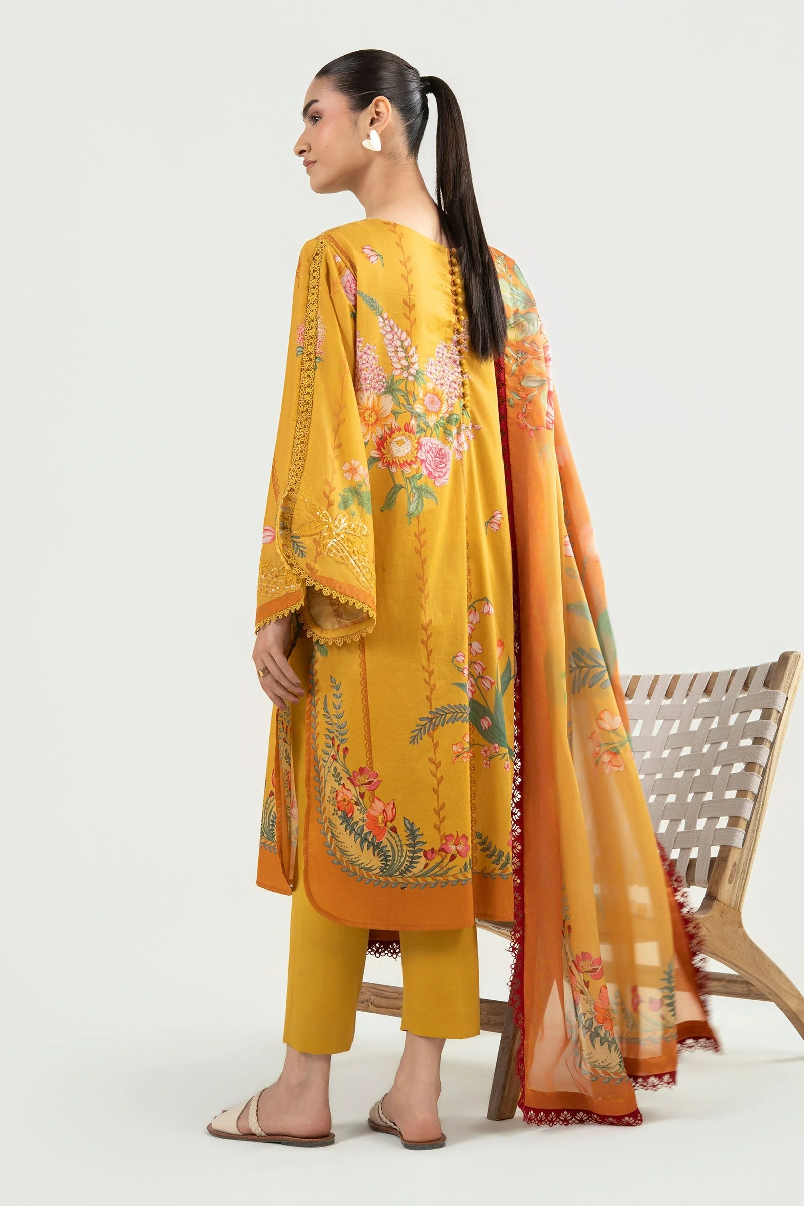 2 Pc Embroidered Lawn Suit - Image 6