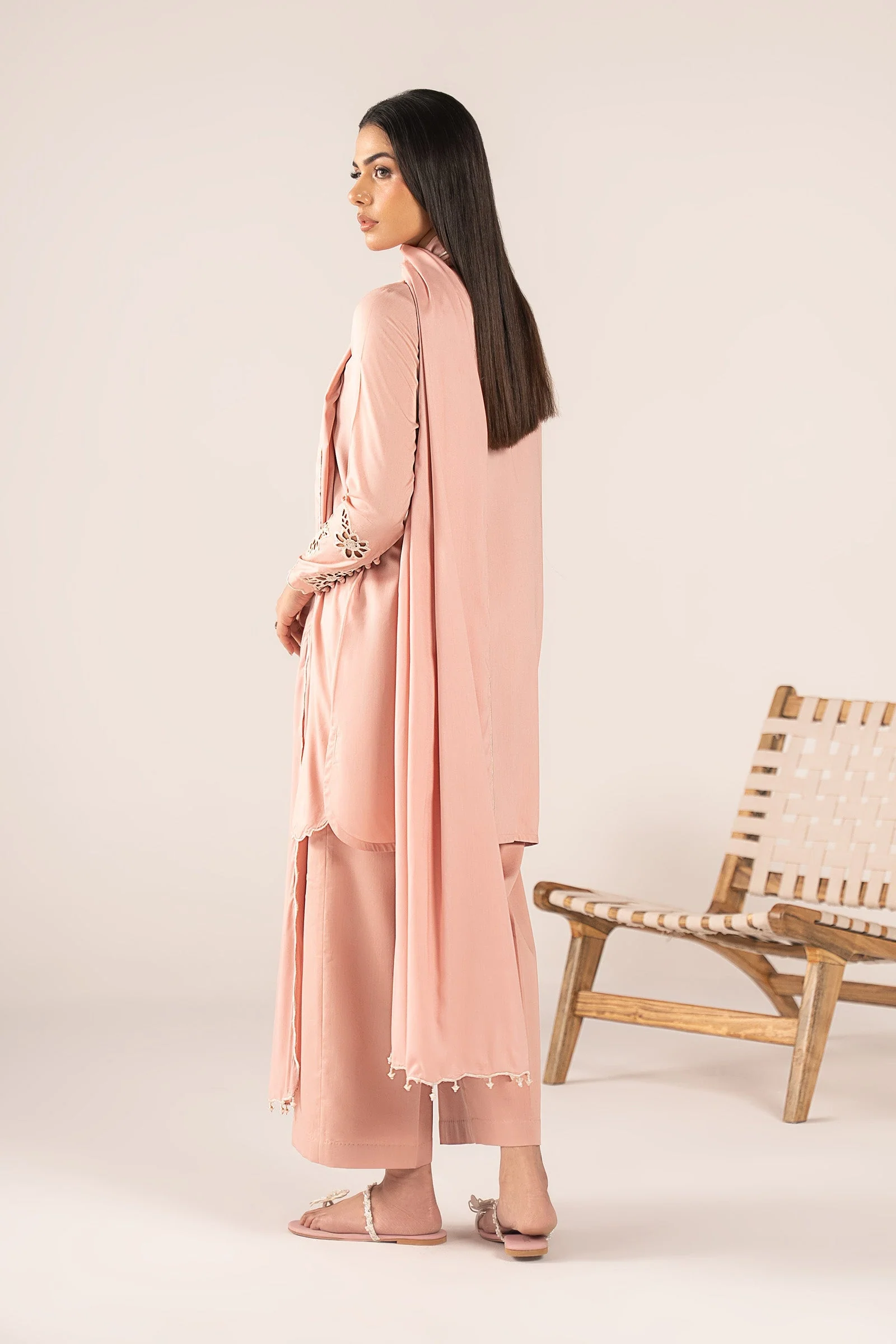 2 Pc Embroidered Arabic Lawn Suit - Image 6
