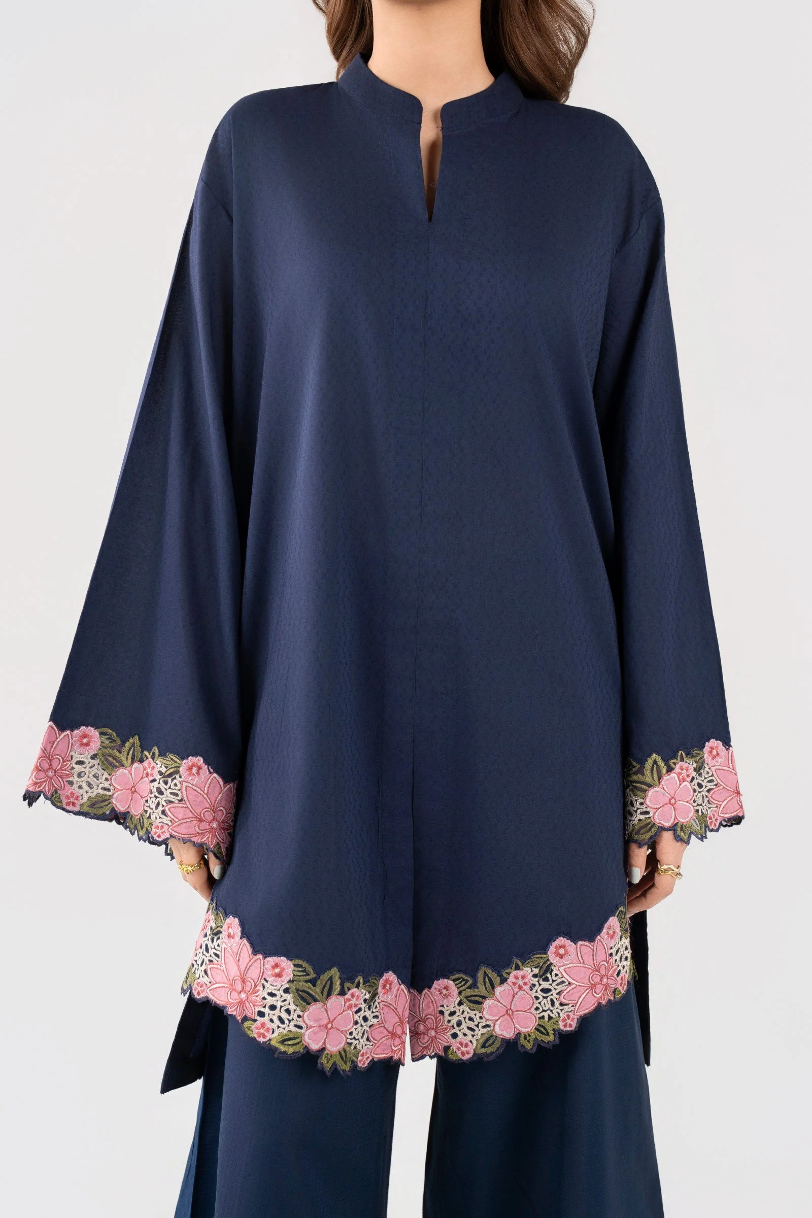 2 Pc Embroidered Dobby Cotton Suit - Image 5