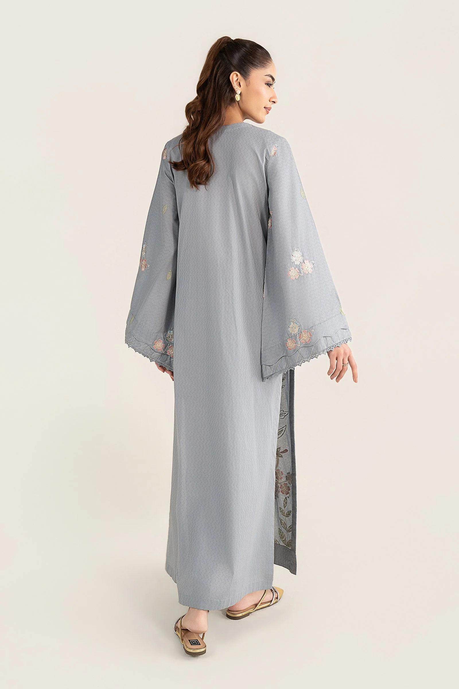 2 Pc Embroidered Dobby Cotton Suit - Image 8