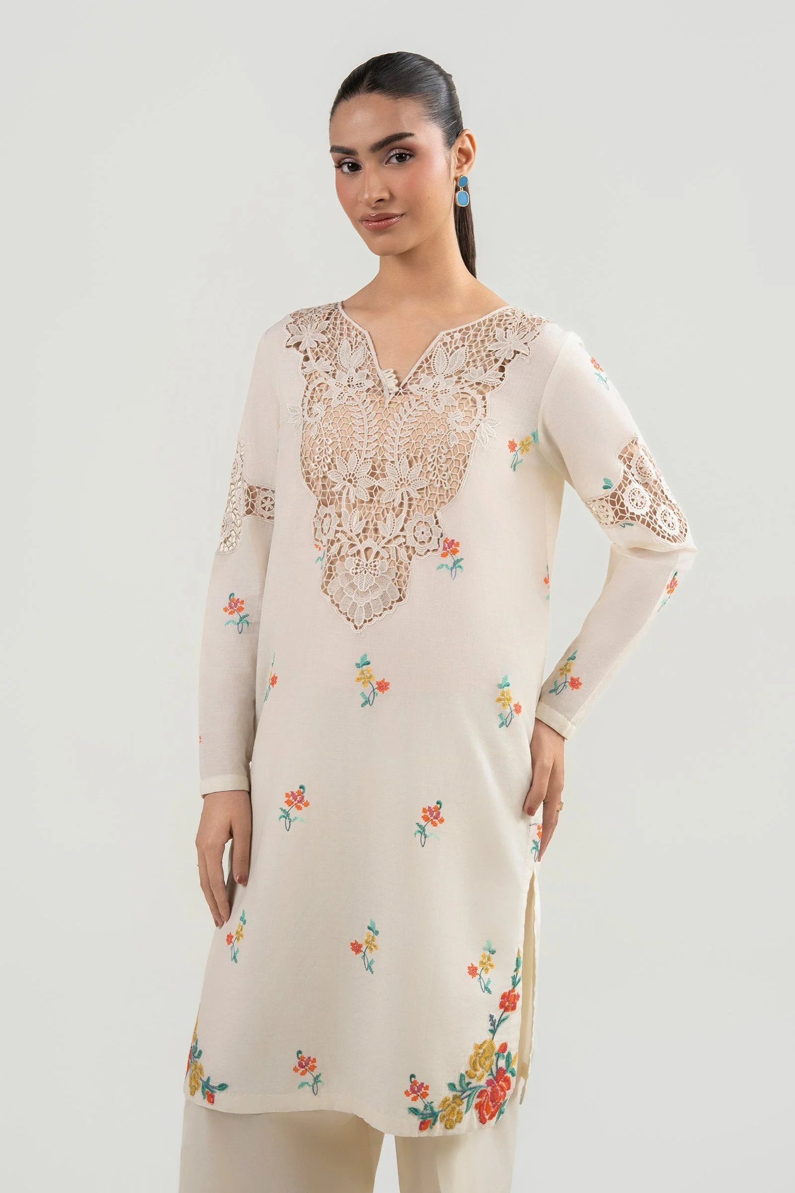 2 Pc Embroidered Dobby Suit - Image 3