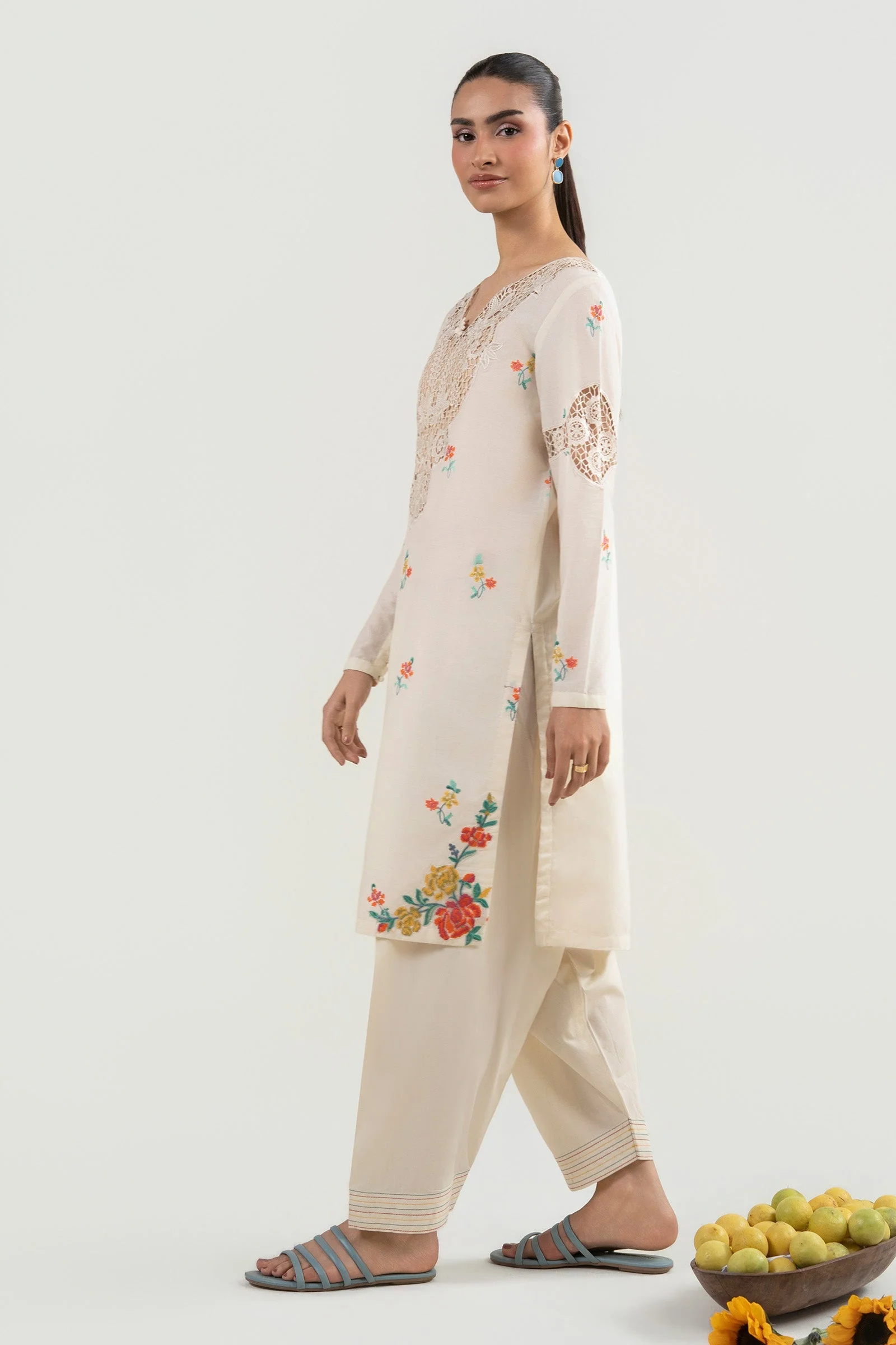 2 Pc Embroidered Dobby Suit - Image 6