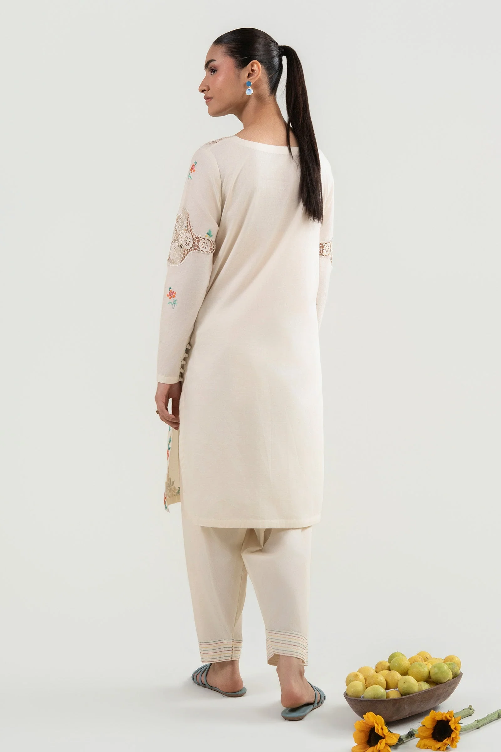 2 Pc Embroidered Dobby Suit - Image 7