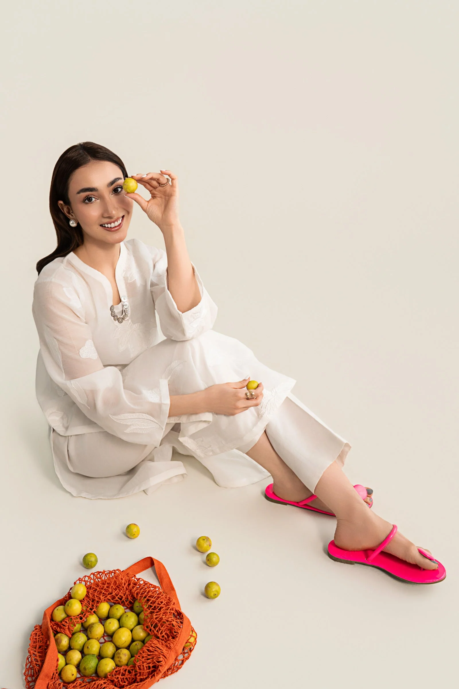 Embroidered Paper Lawn Shirt - Image 5