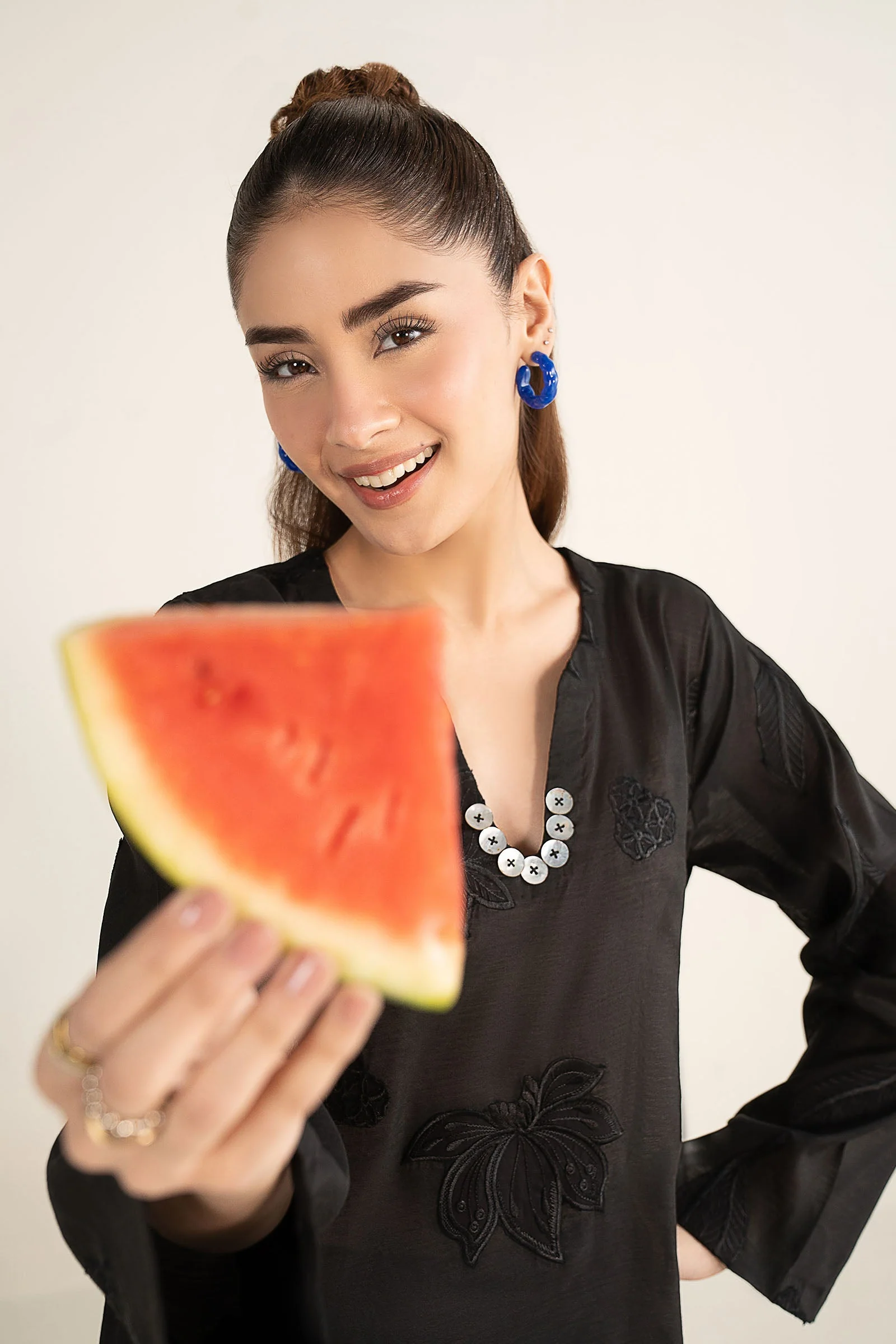 Embroidered Paper Lawn Shirt - Image 4