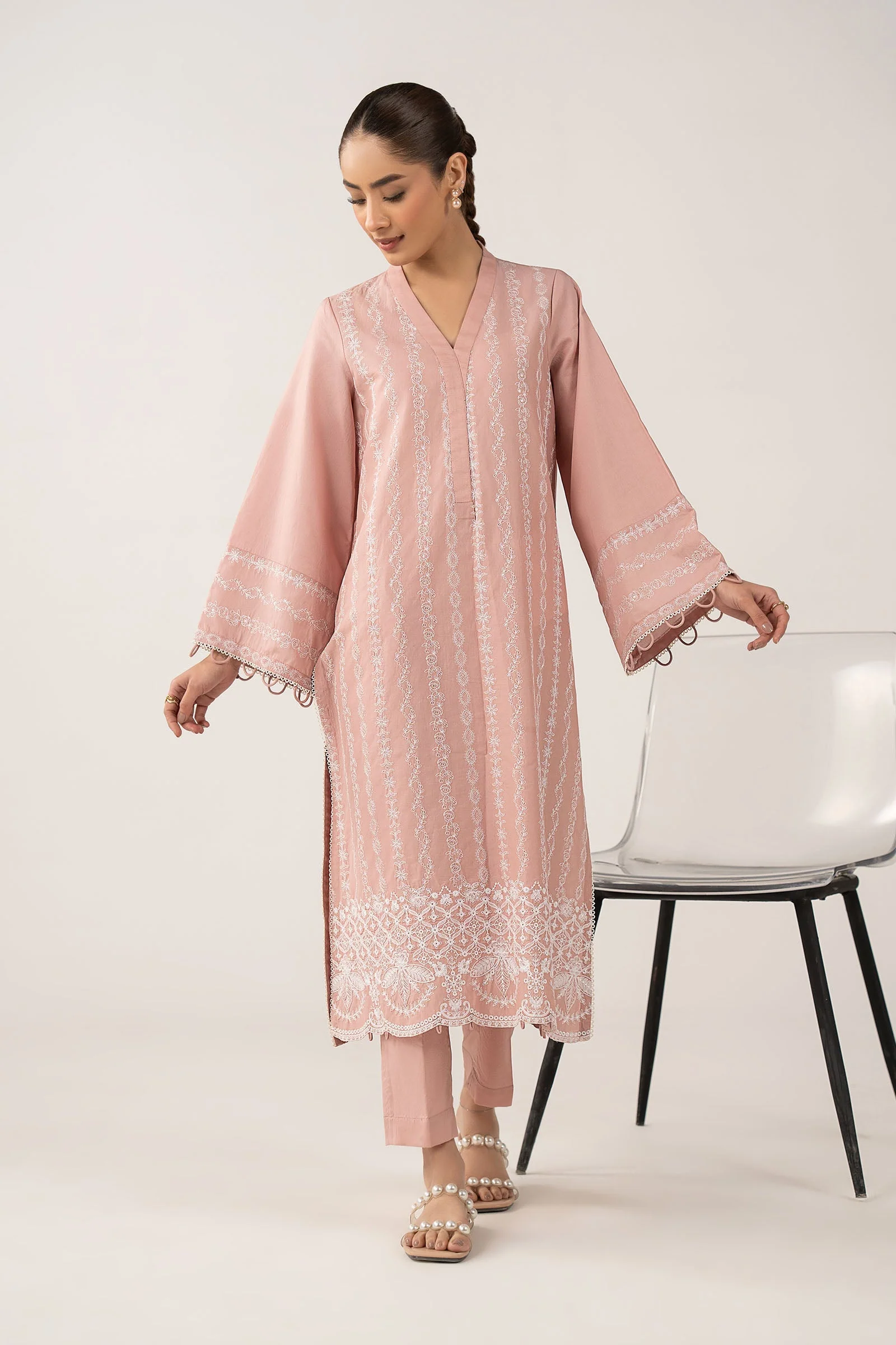 2 Pc Embroidered Lawn Suit - Image 2
