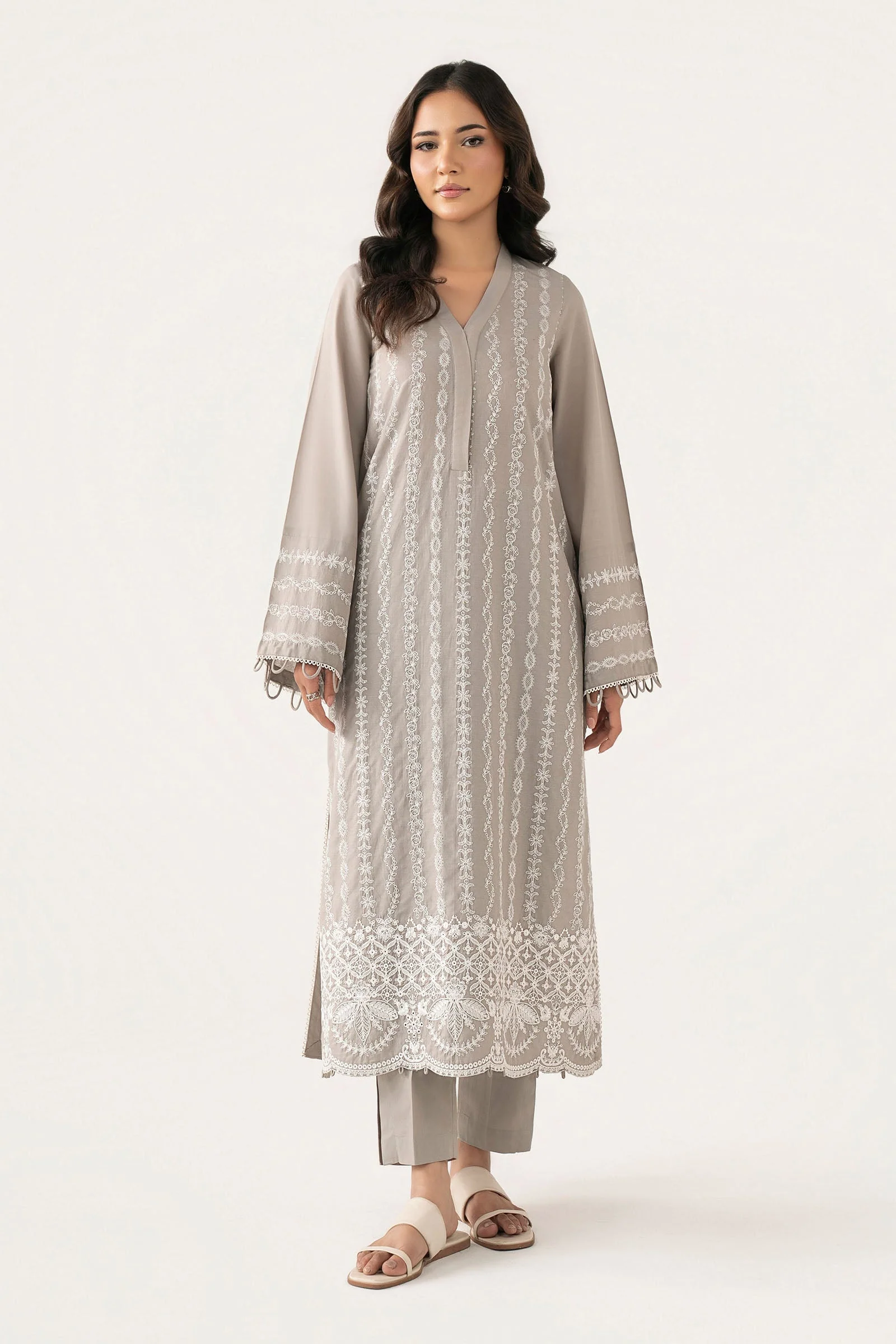 2 Pc Embroidered Lawn Suit - Image 2