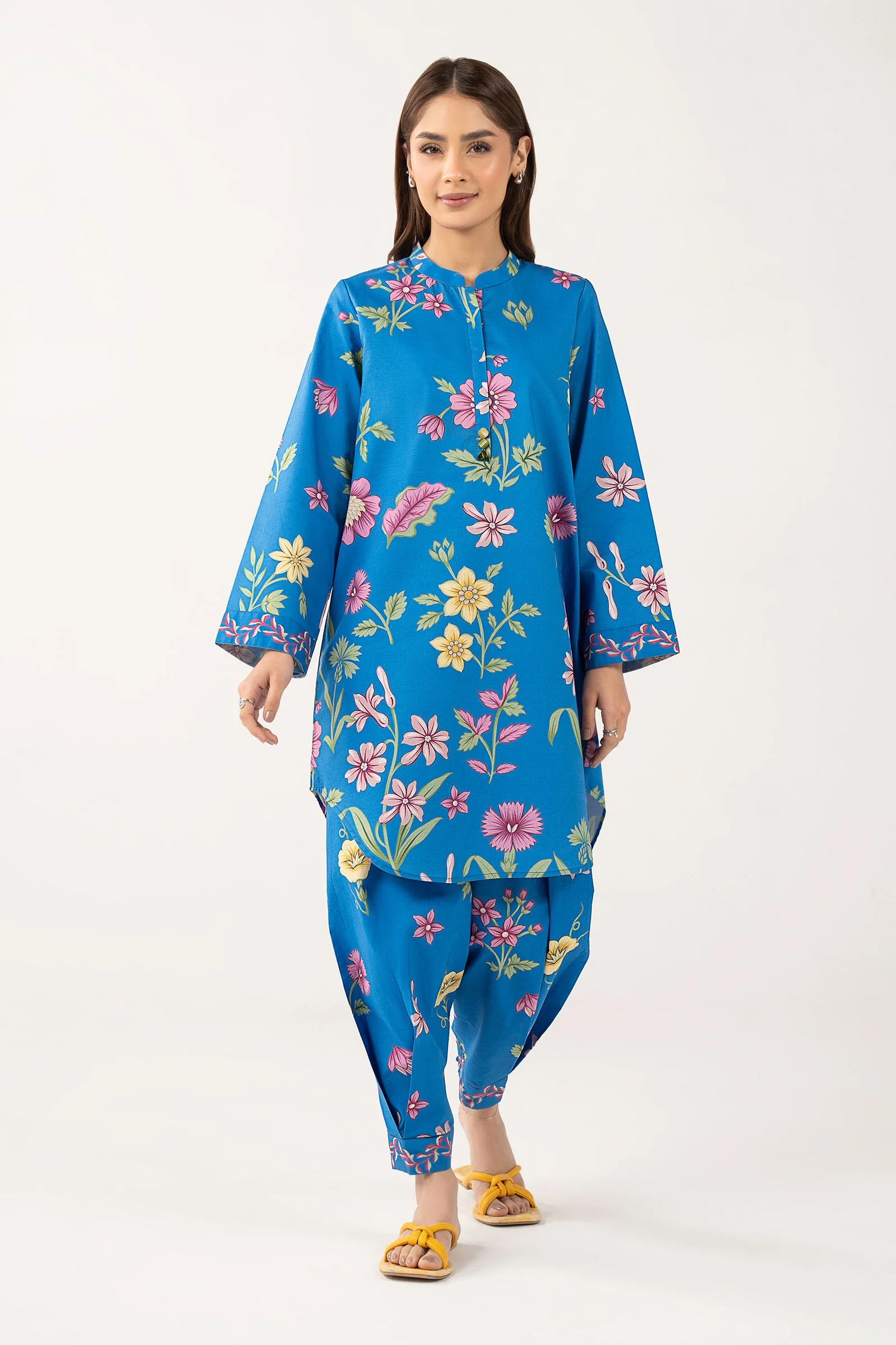 2 Pc Printed Arabic Lawn Suit - Image 2