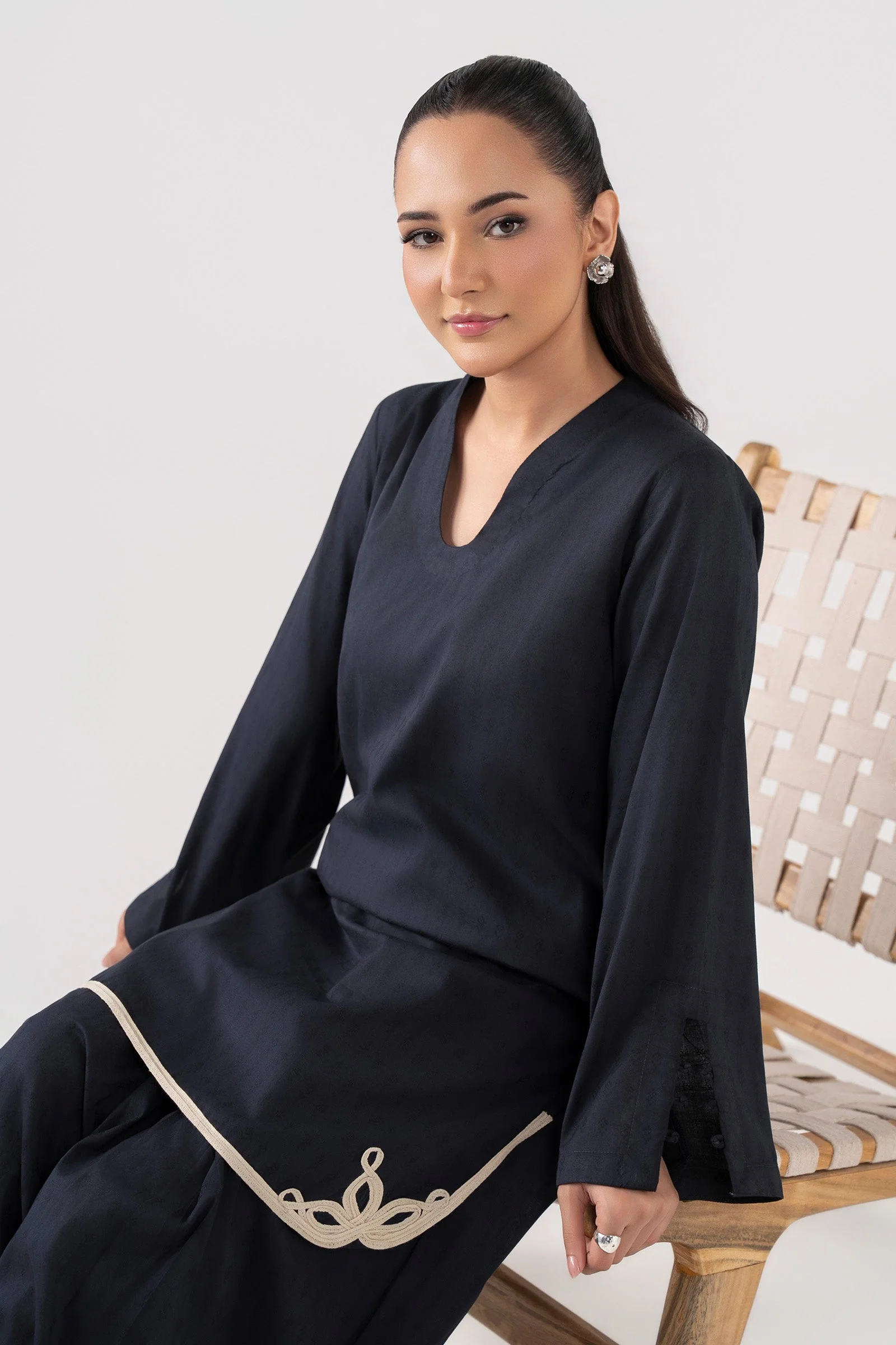 2 Pc Embroidered Dobby Suit - Image 3
