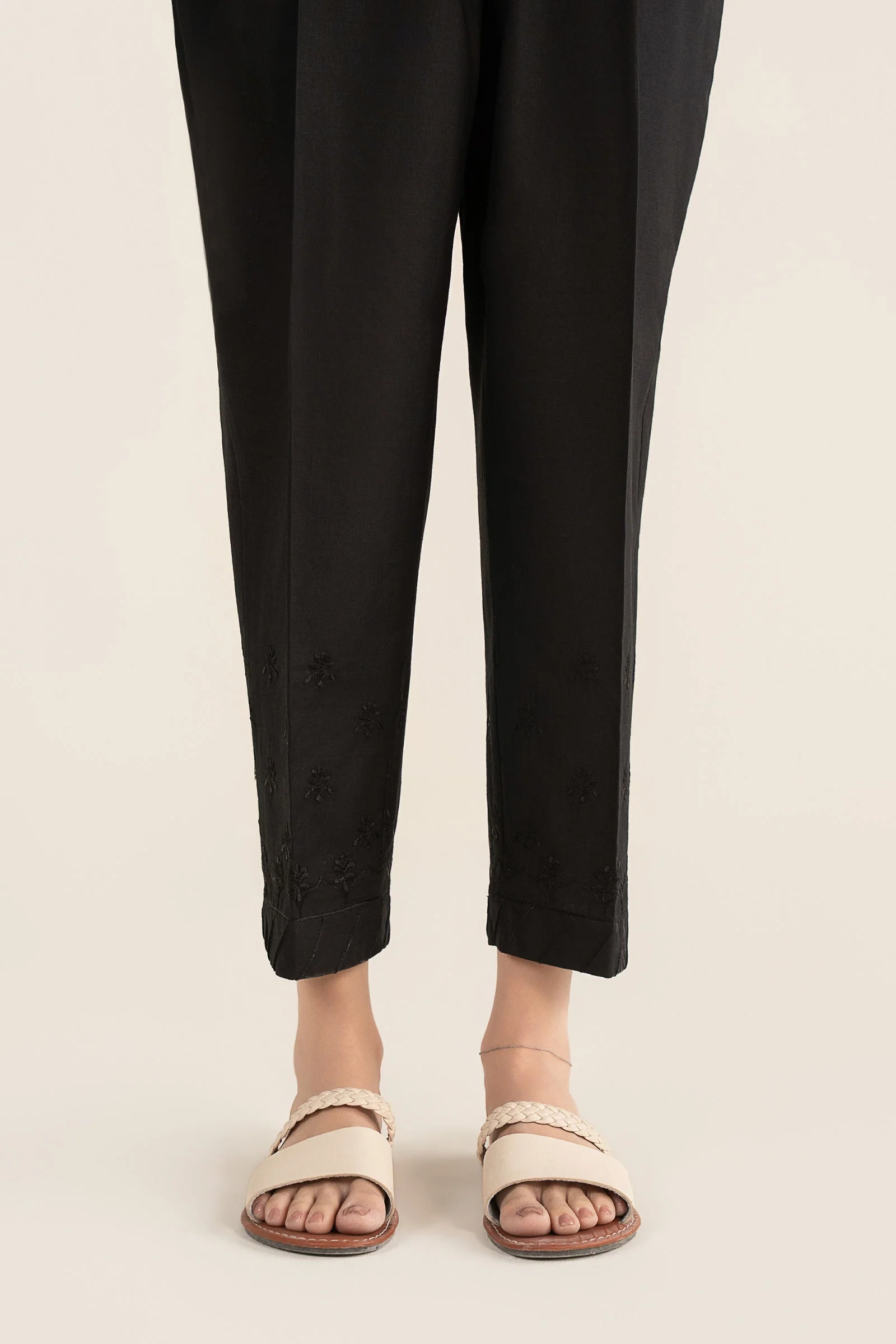 Embroidered Cambric Trouser