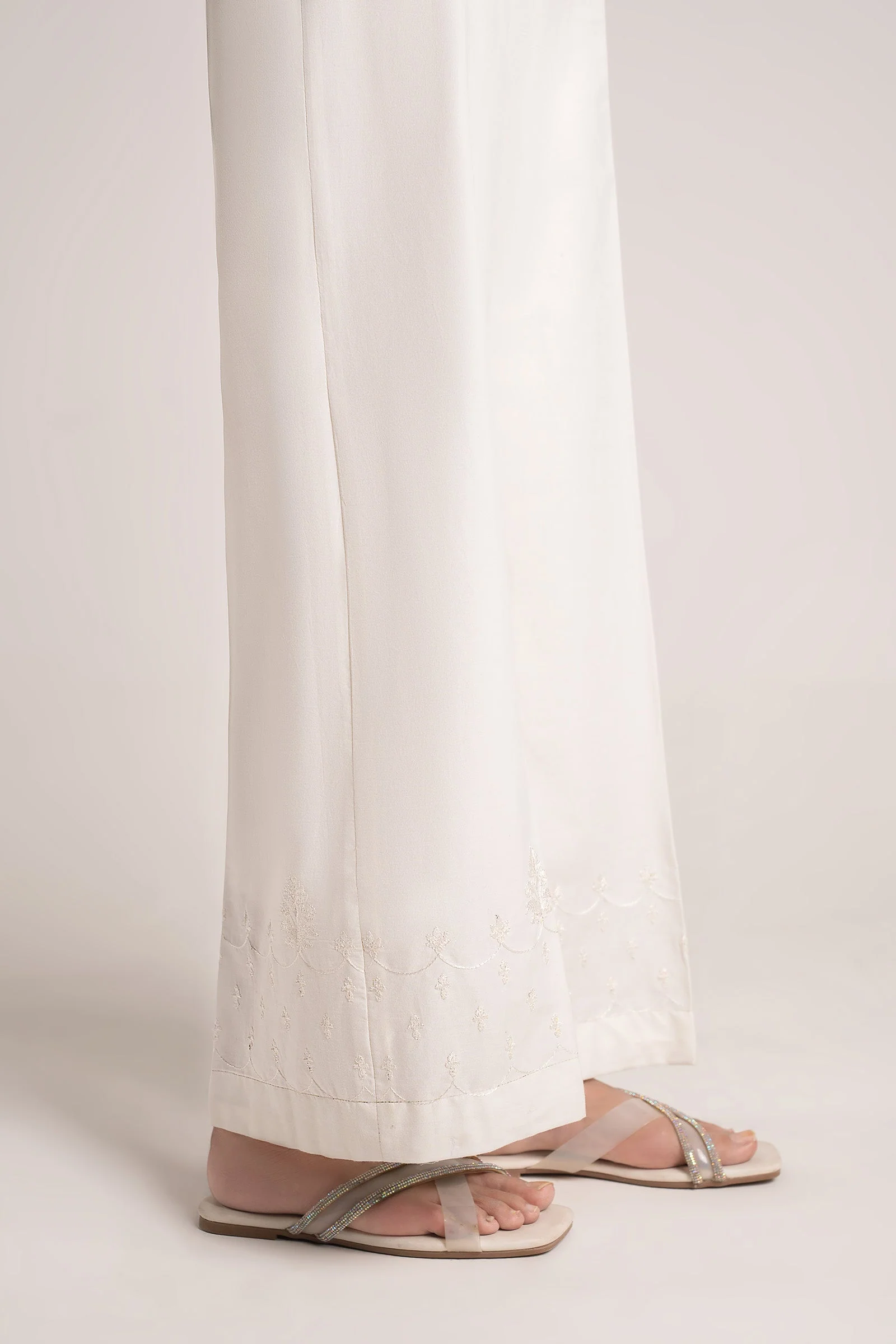 Embroidered Cambric Trouser - Image 3