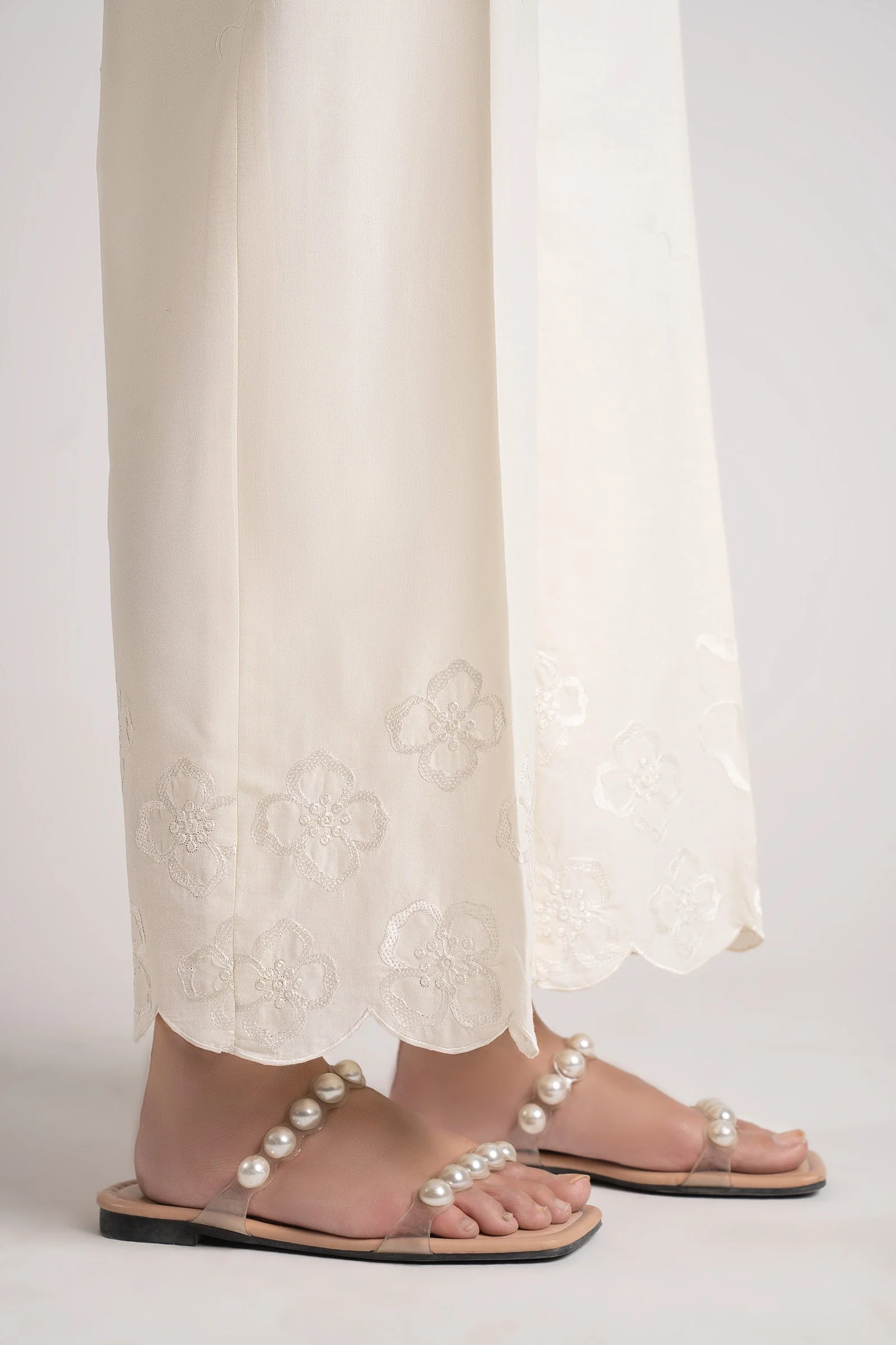 Embroidered Cambric Trouser - Image 2