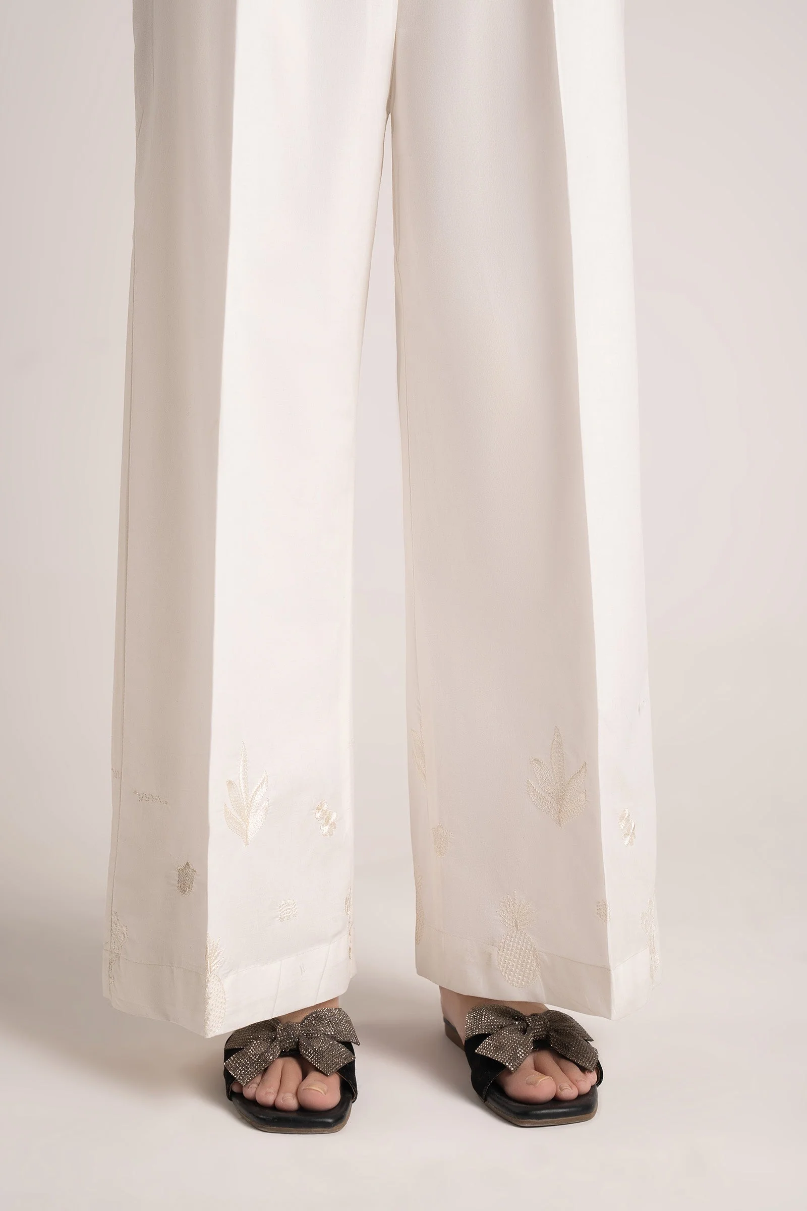 Embroidered Cambric Trouser