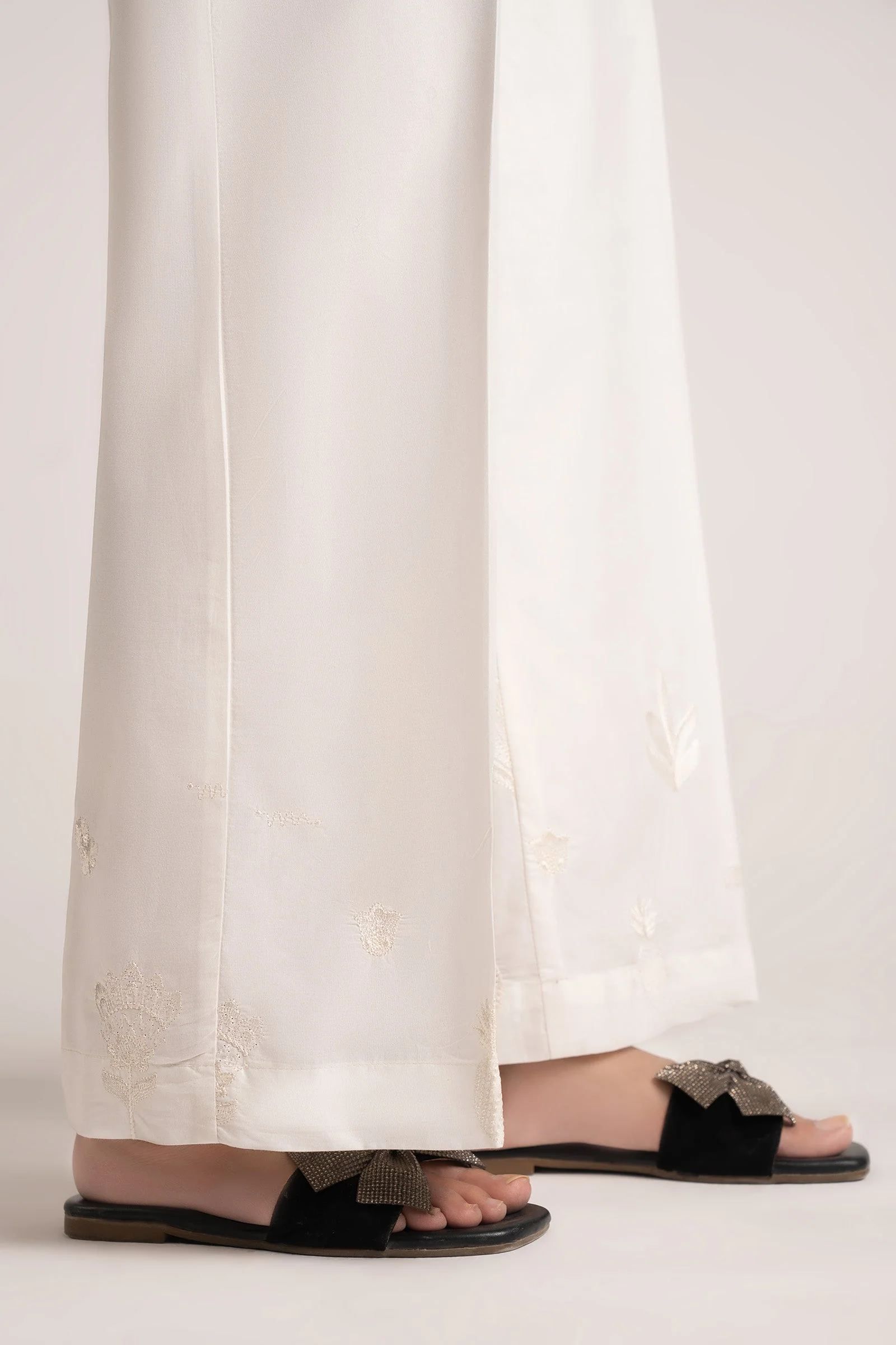 Embroidered Cambric Trouser - Image 2