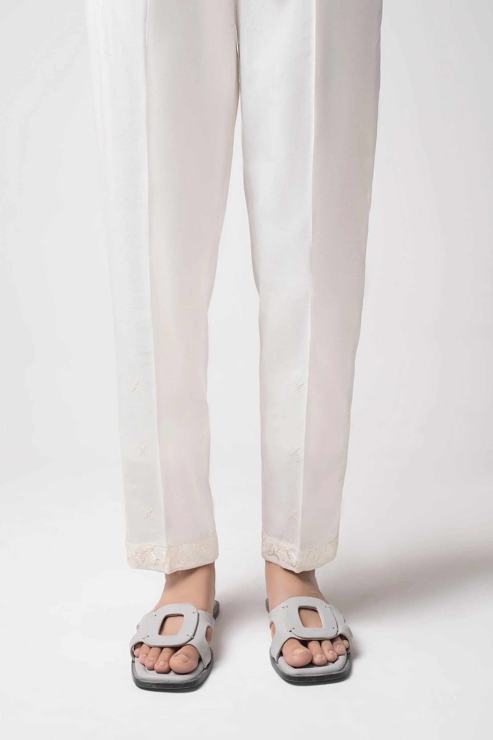 Embroidered Cambric Trouser