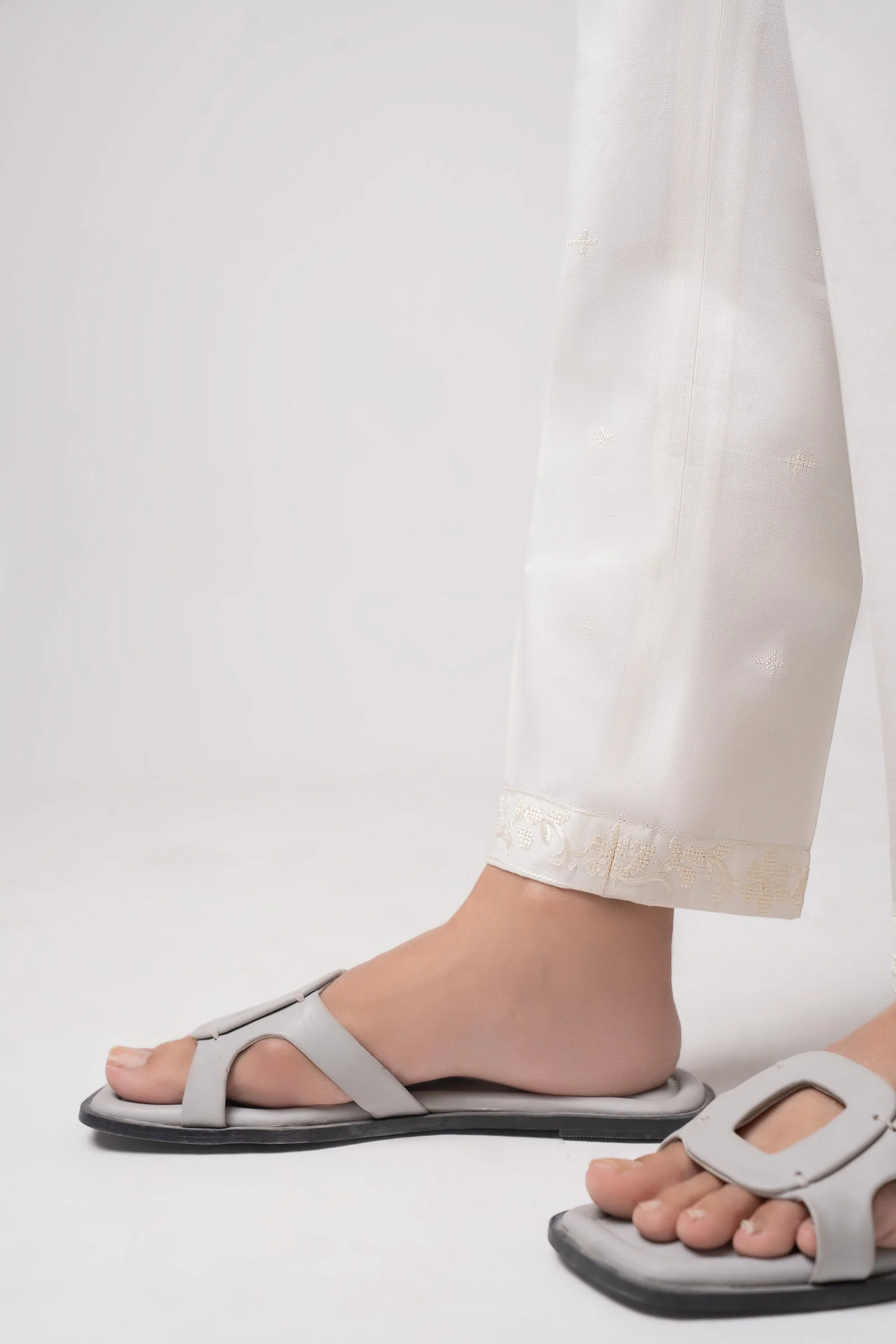 Embroidered Cambric Trouser - Image 2