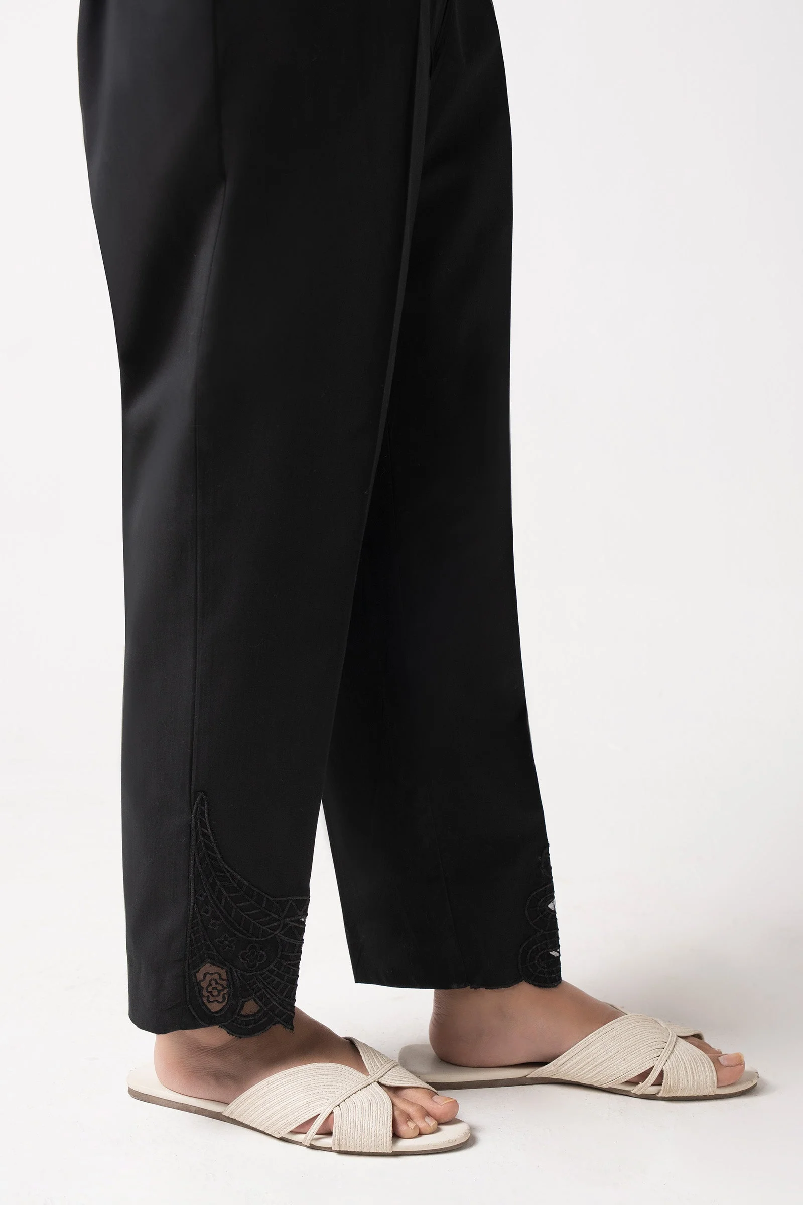 Embroidered Cambric Trouser - Image 3
