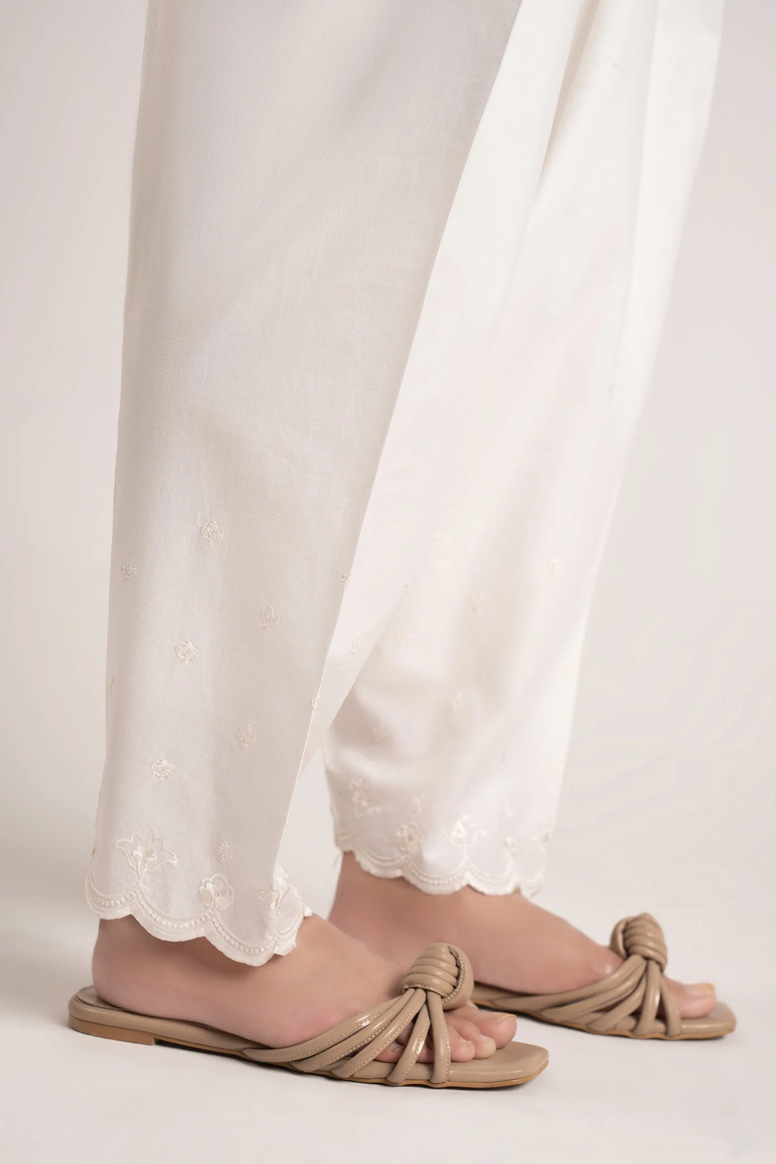 Embroidered Cambric Shalwar - Image 2