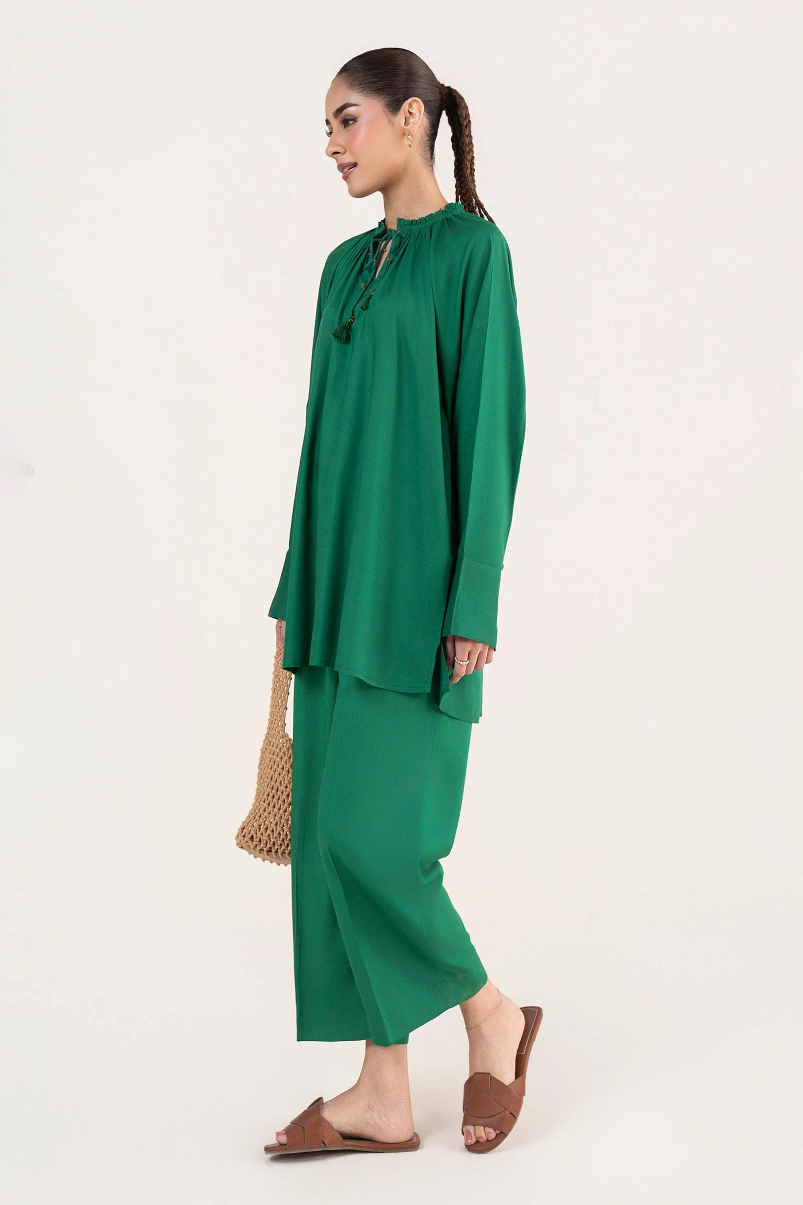 2 Pc Dyed Arabic Lawn Suit - Image 6