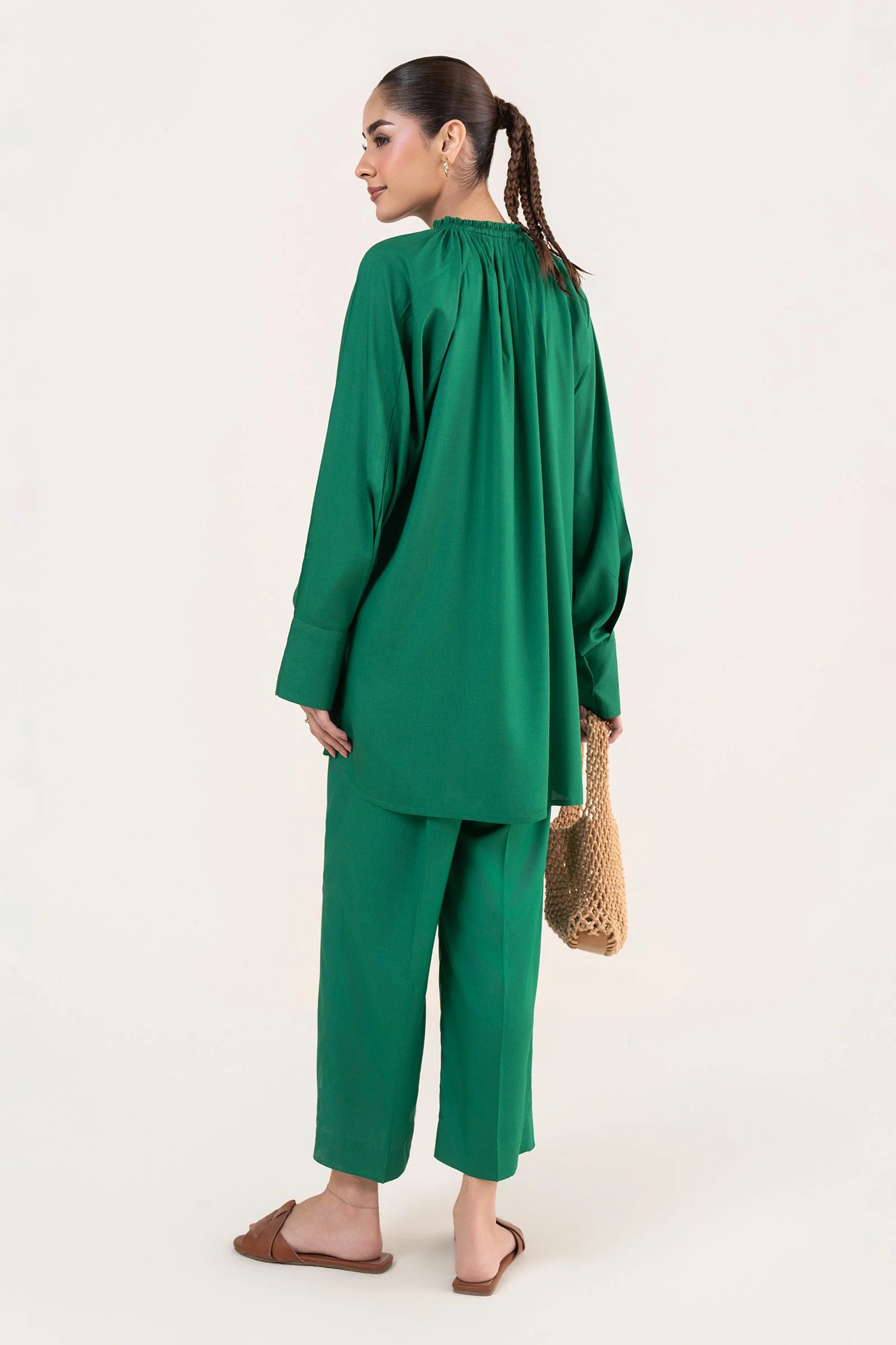 2 Pc Dyed Arabic Lawn Suit - Image 8