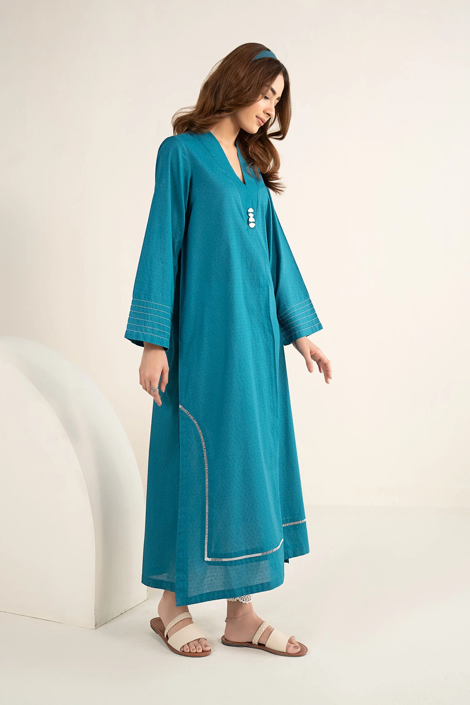 Dyed Dobby Cotton Shirt - Image 7