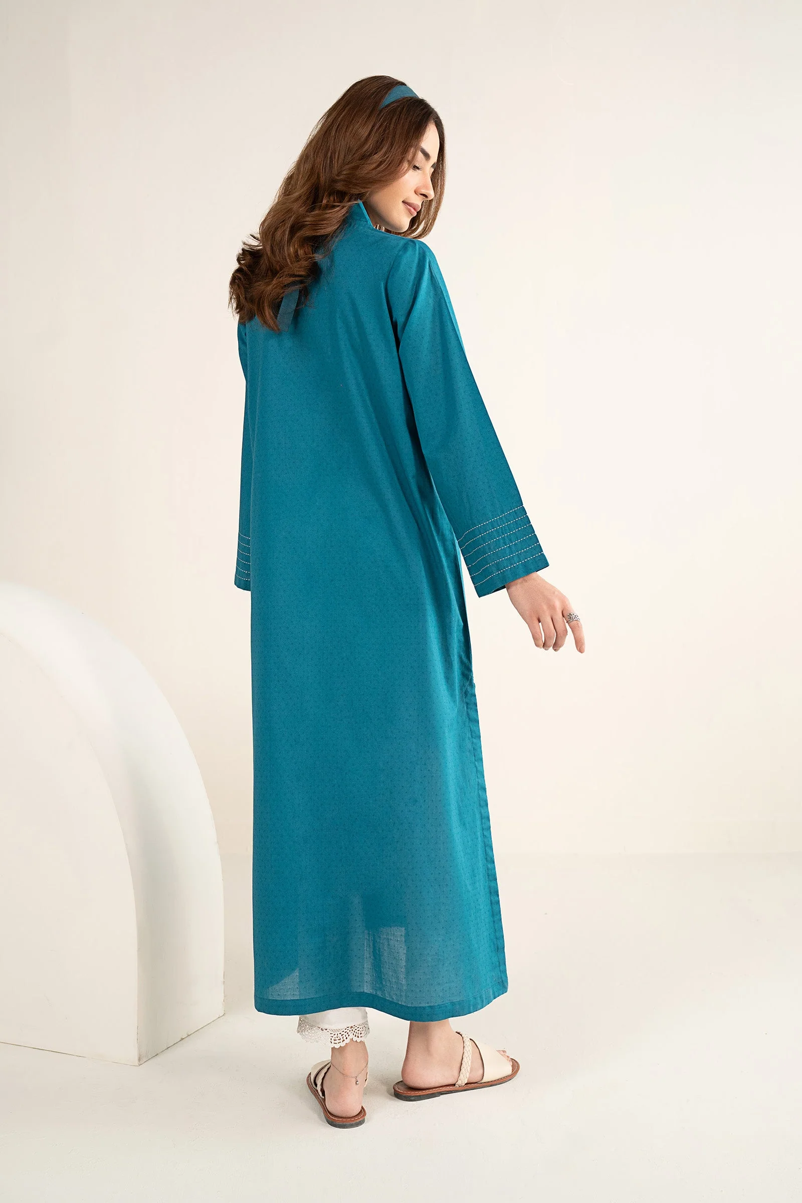 Dyed Dobby Cotton Shirt - Image 9