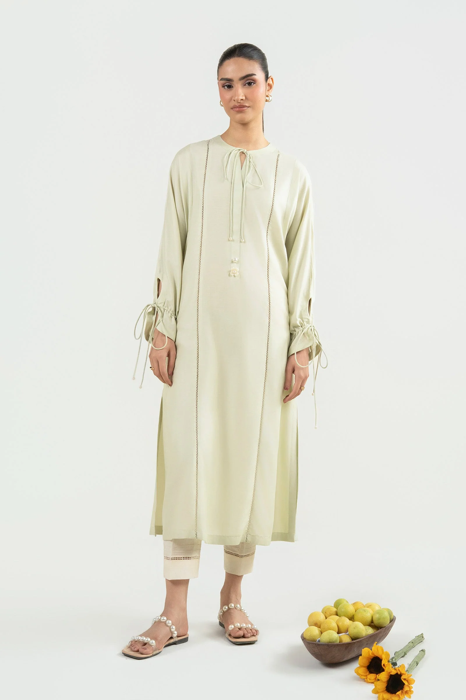 Dyed Slub Lawn Shirt