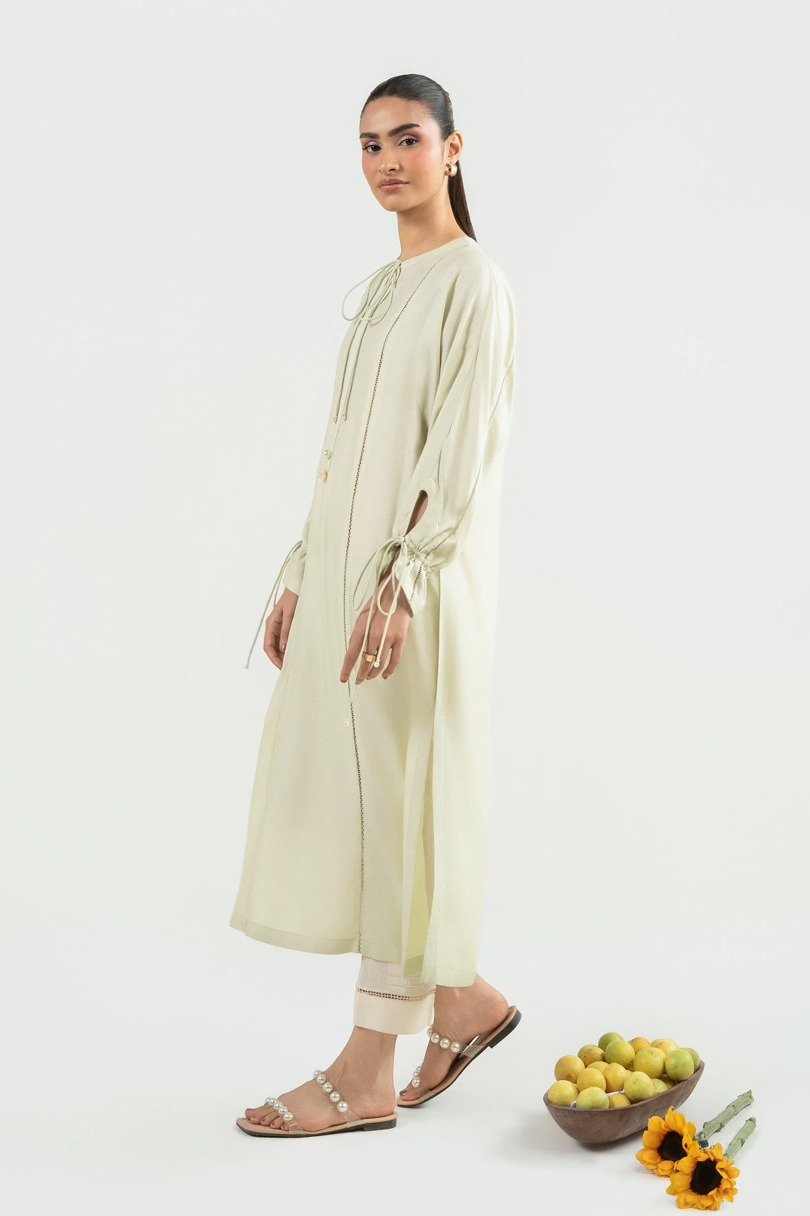 Dyed Slub Lawn Shirt - Image 5
