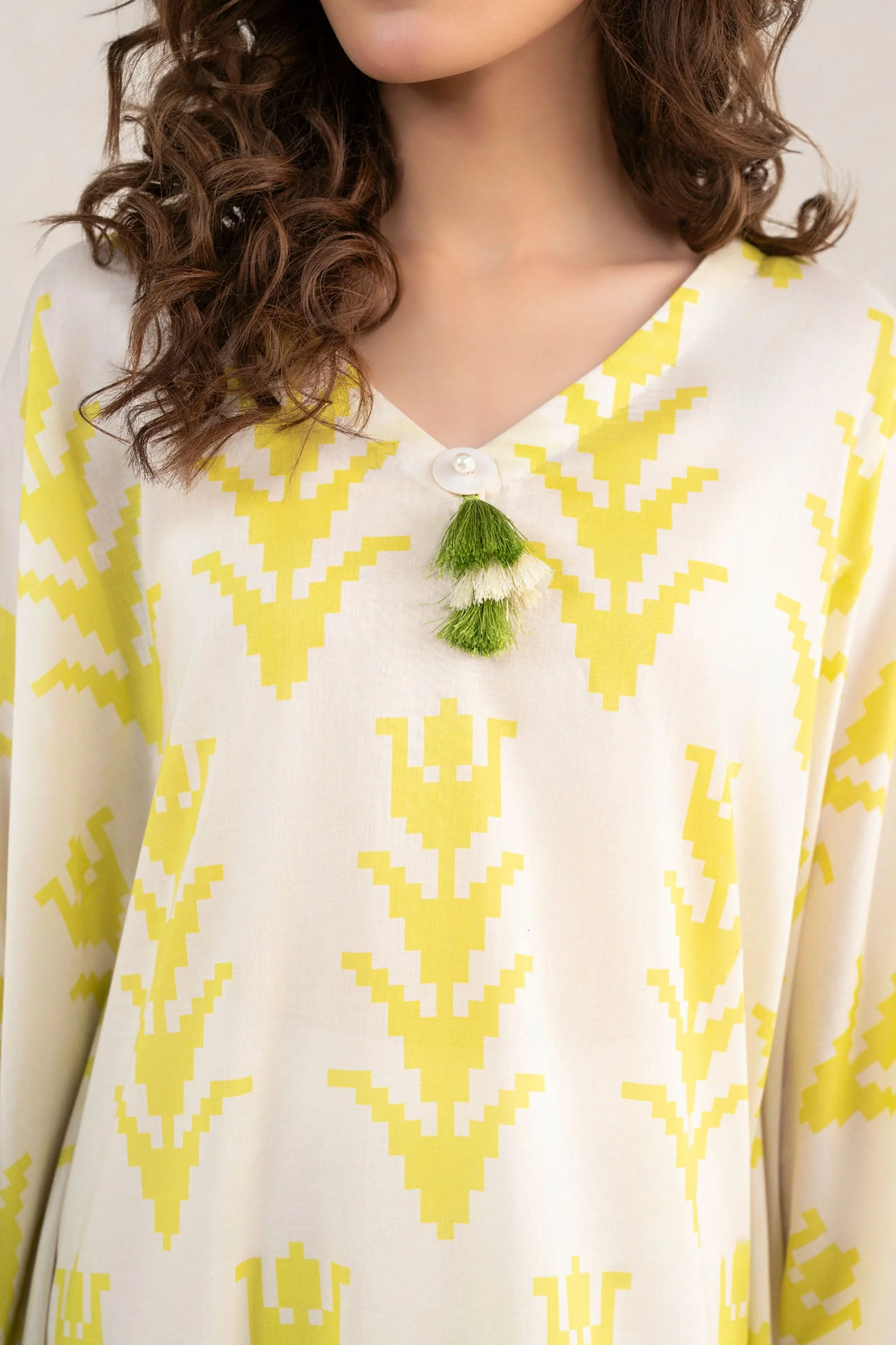 Printed Lawn Kaftan - Image 8