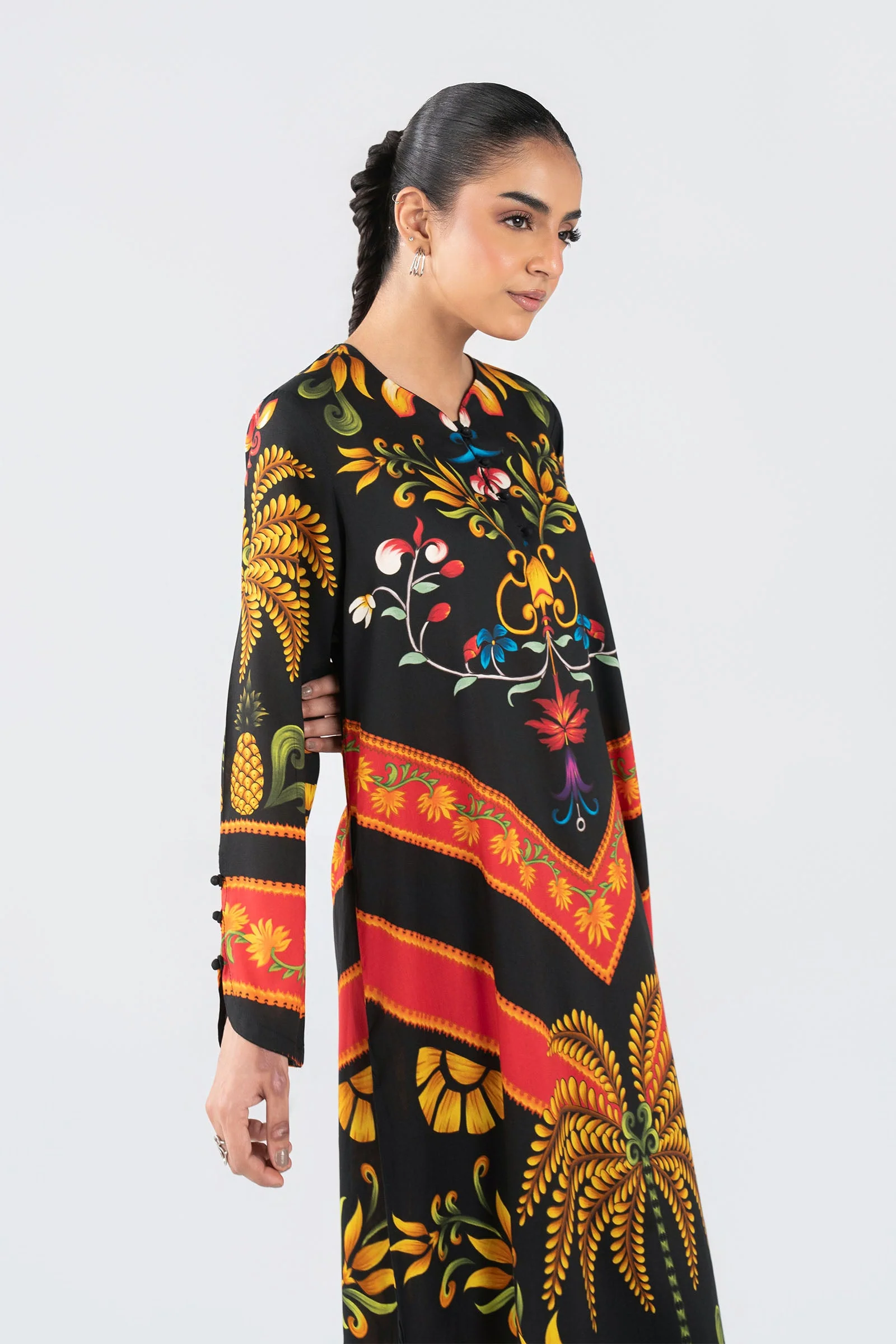 Printed Arabic Lawn Shirt - Image 3