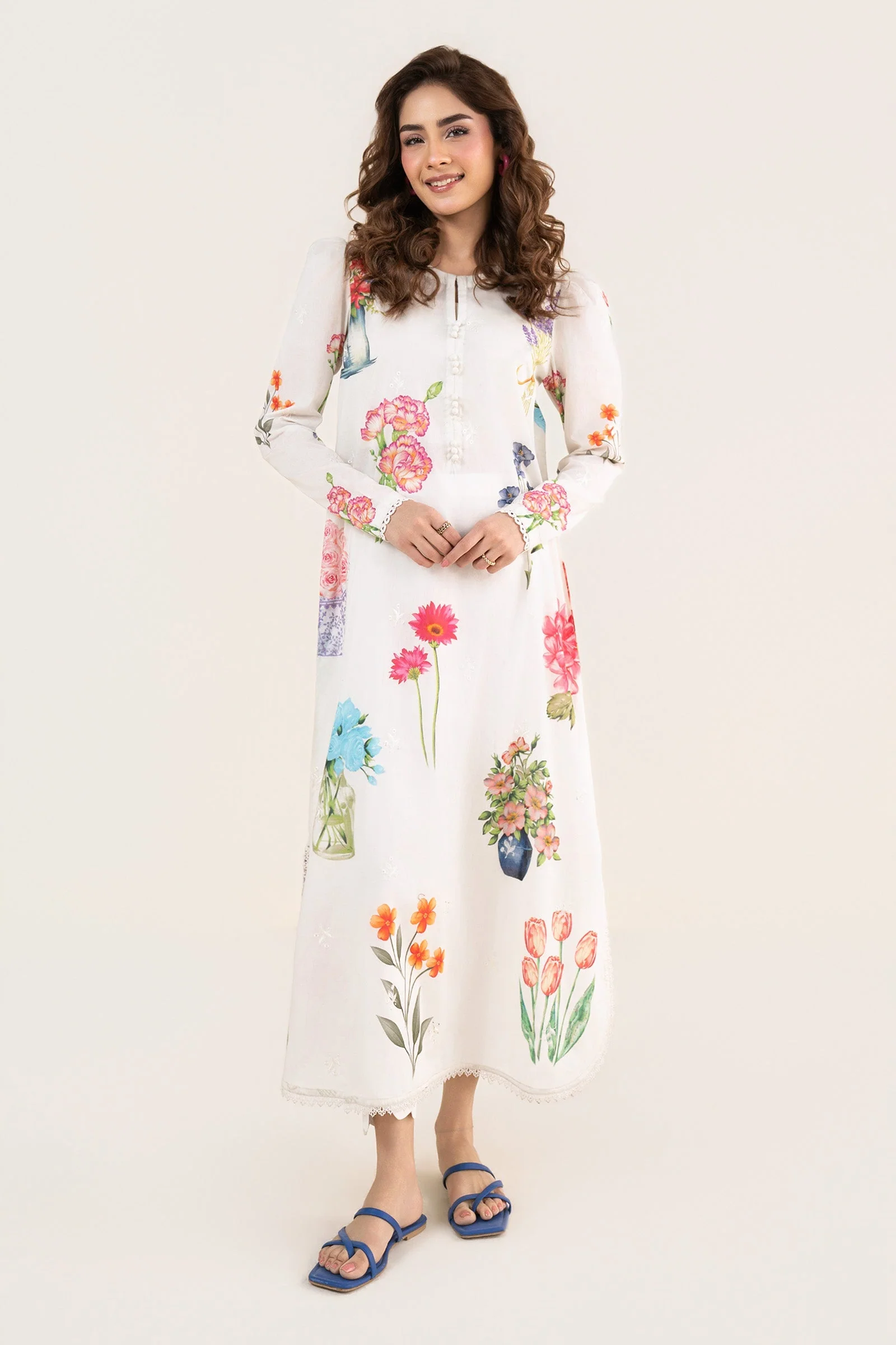 Embroidered Lawn Shirt - Image 2