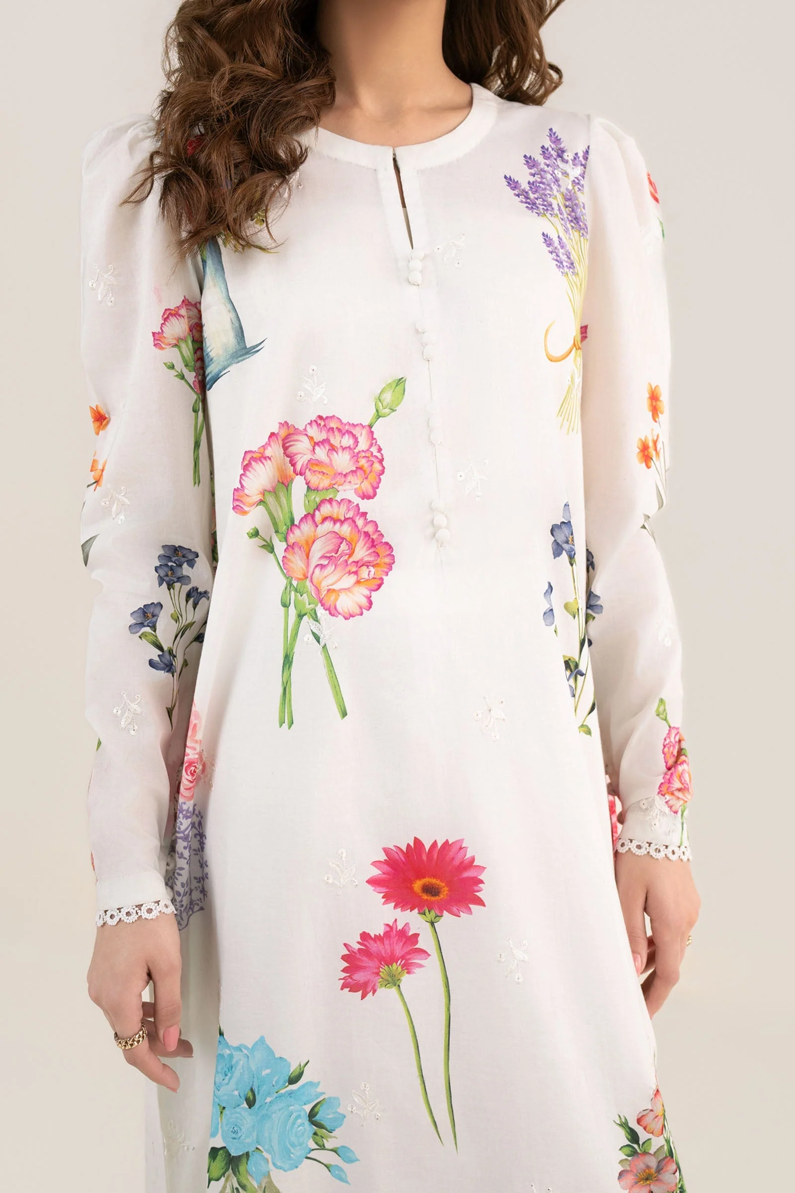 Embroidered Lawn Shirt - Image 6