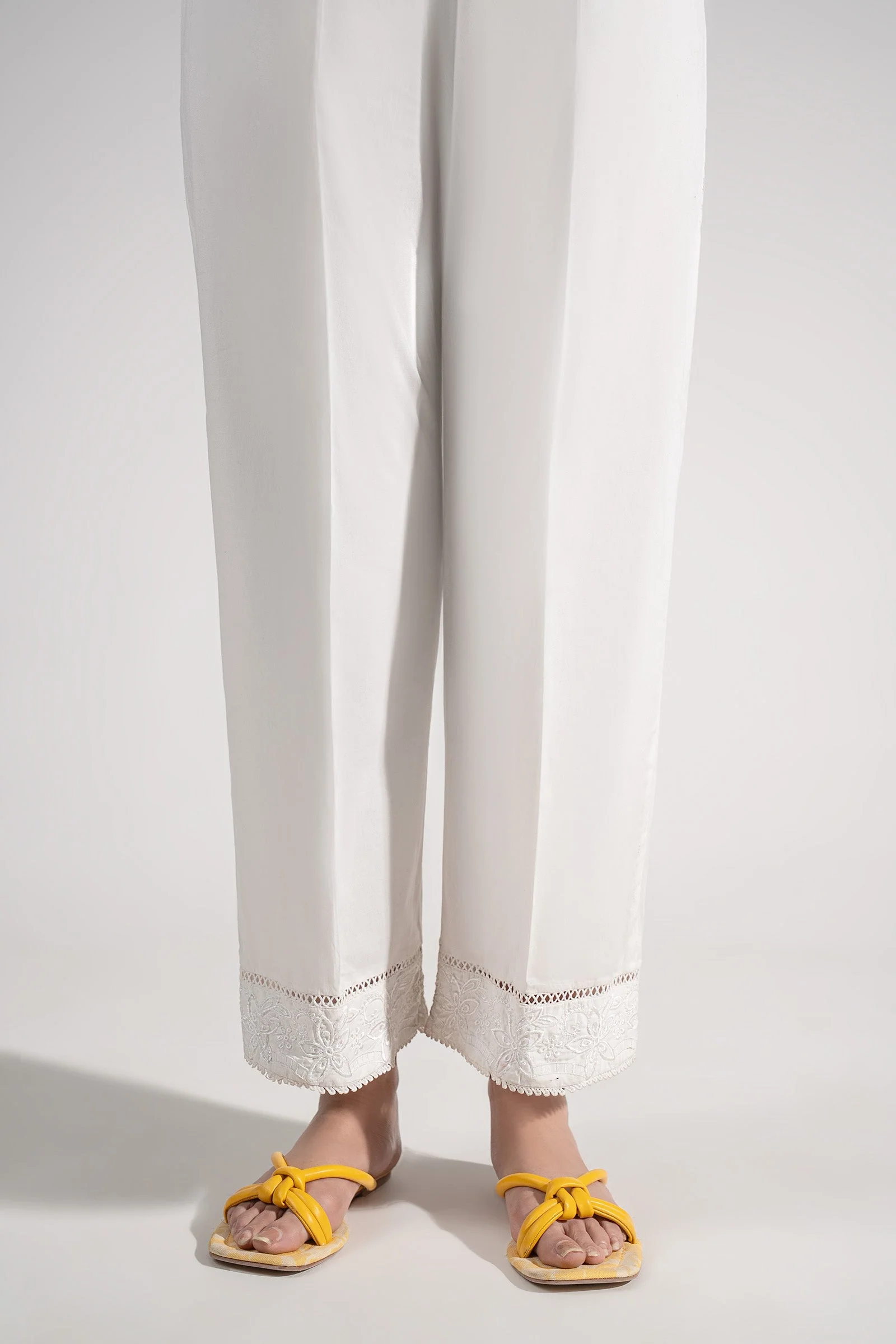 Embroidered Cambric Trouser