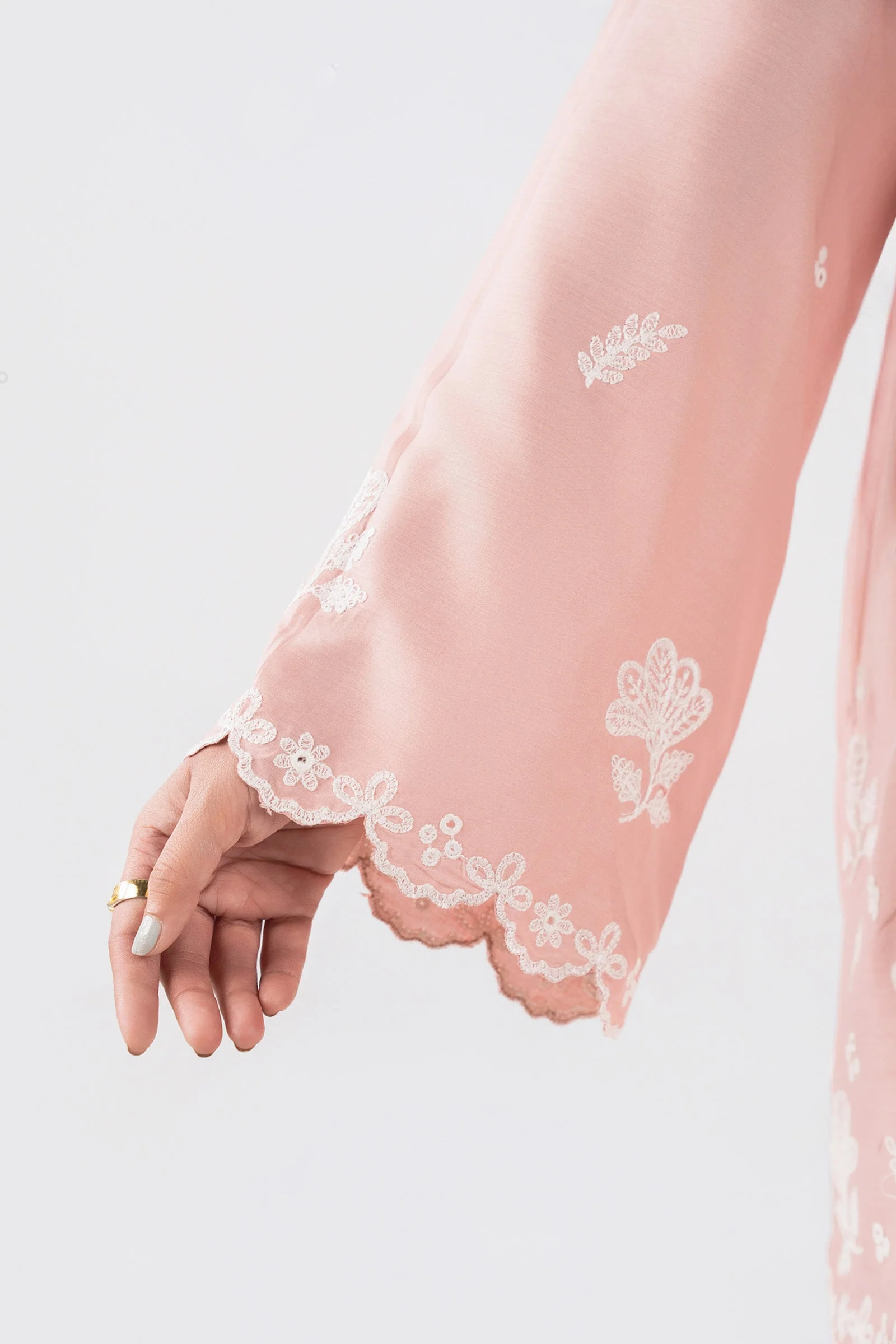 2 Pc Embroidered Arabic Lawn Suit - Image 5