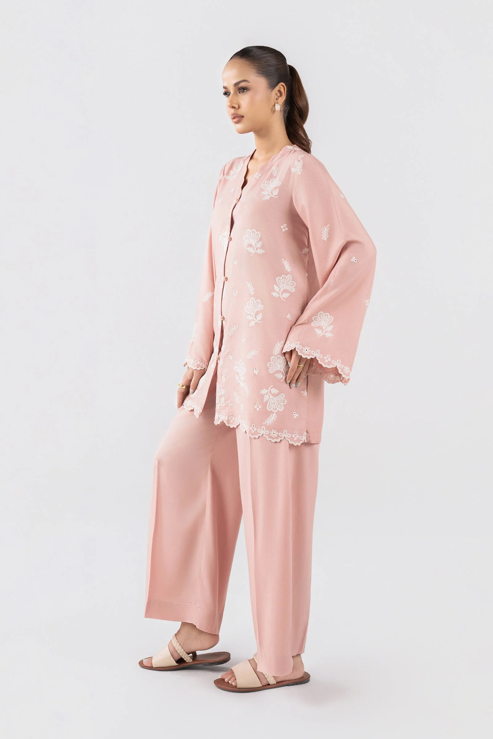 2 Pc Embroidered Arabic Lawn Suit - Image 6