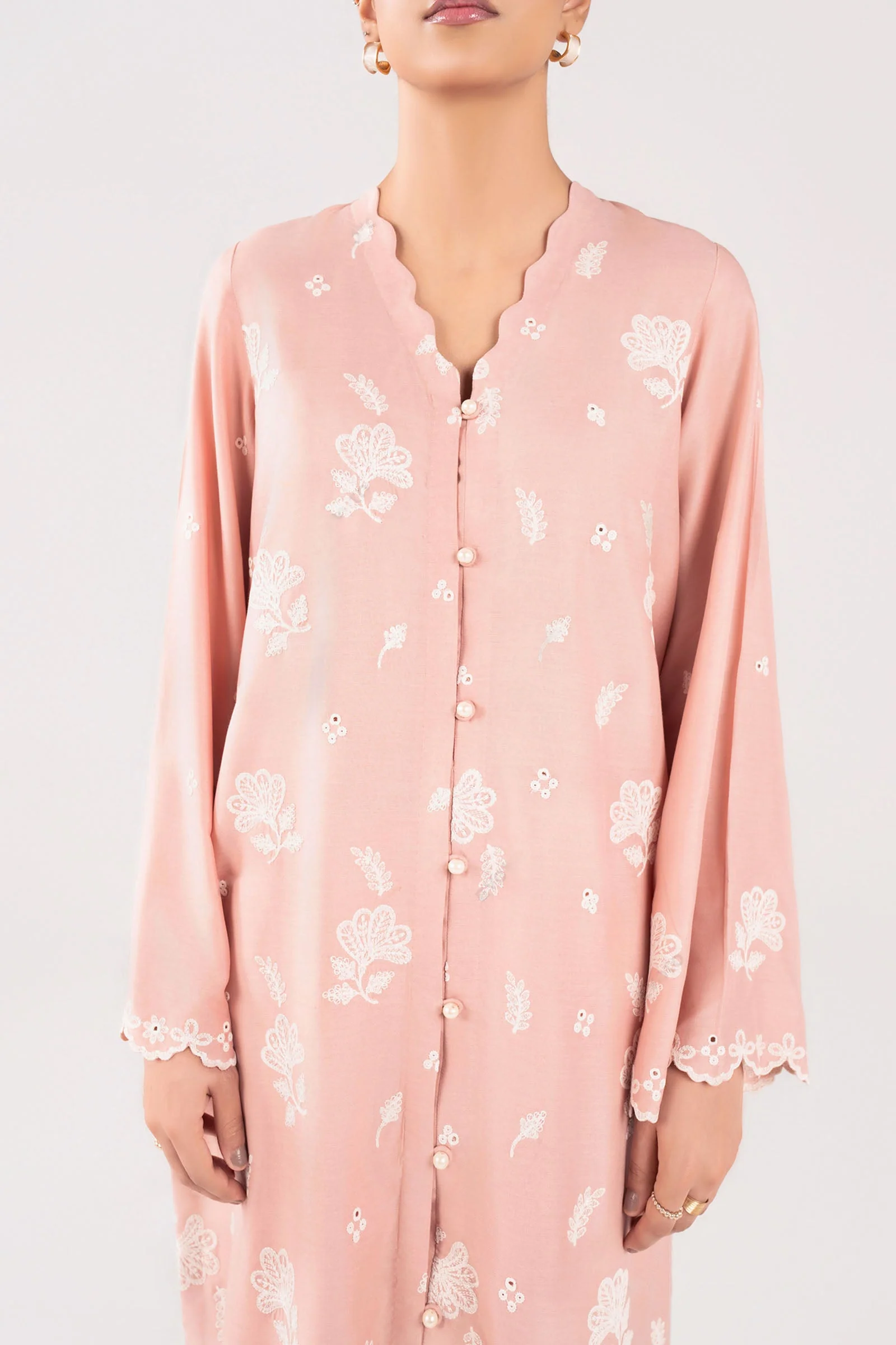 2 Pc Embroidered Arabic Lawn Suit - Image 5